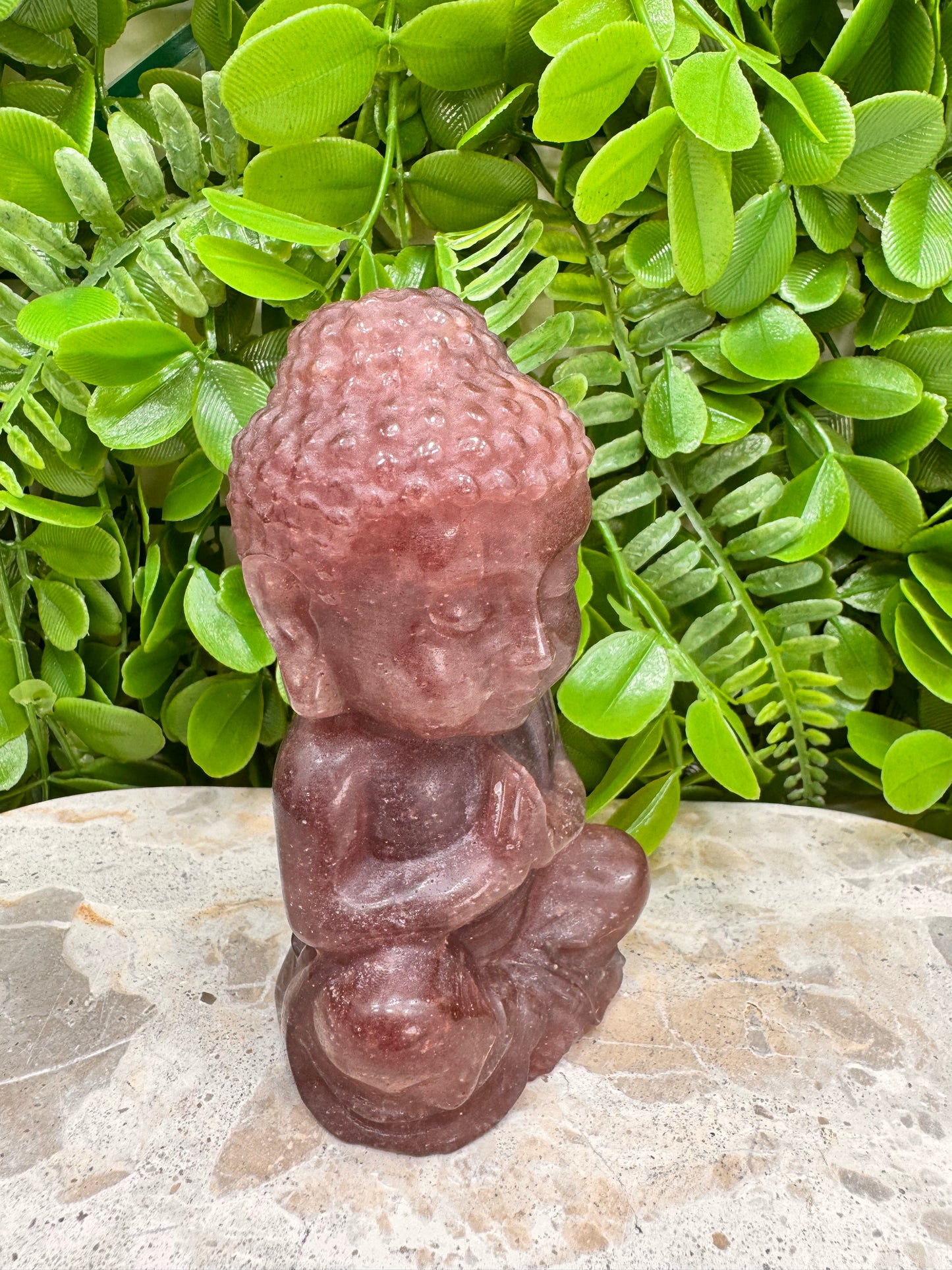 Strawberry Quartz Buddha 454g