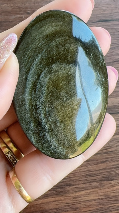 Golden Obsidian Palm 70g