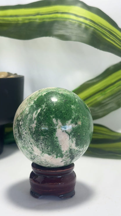 Green Apple Jadeite Sphere 534g
