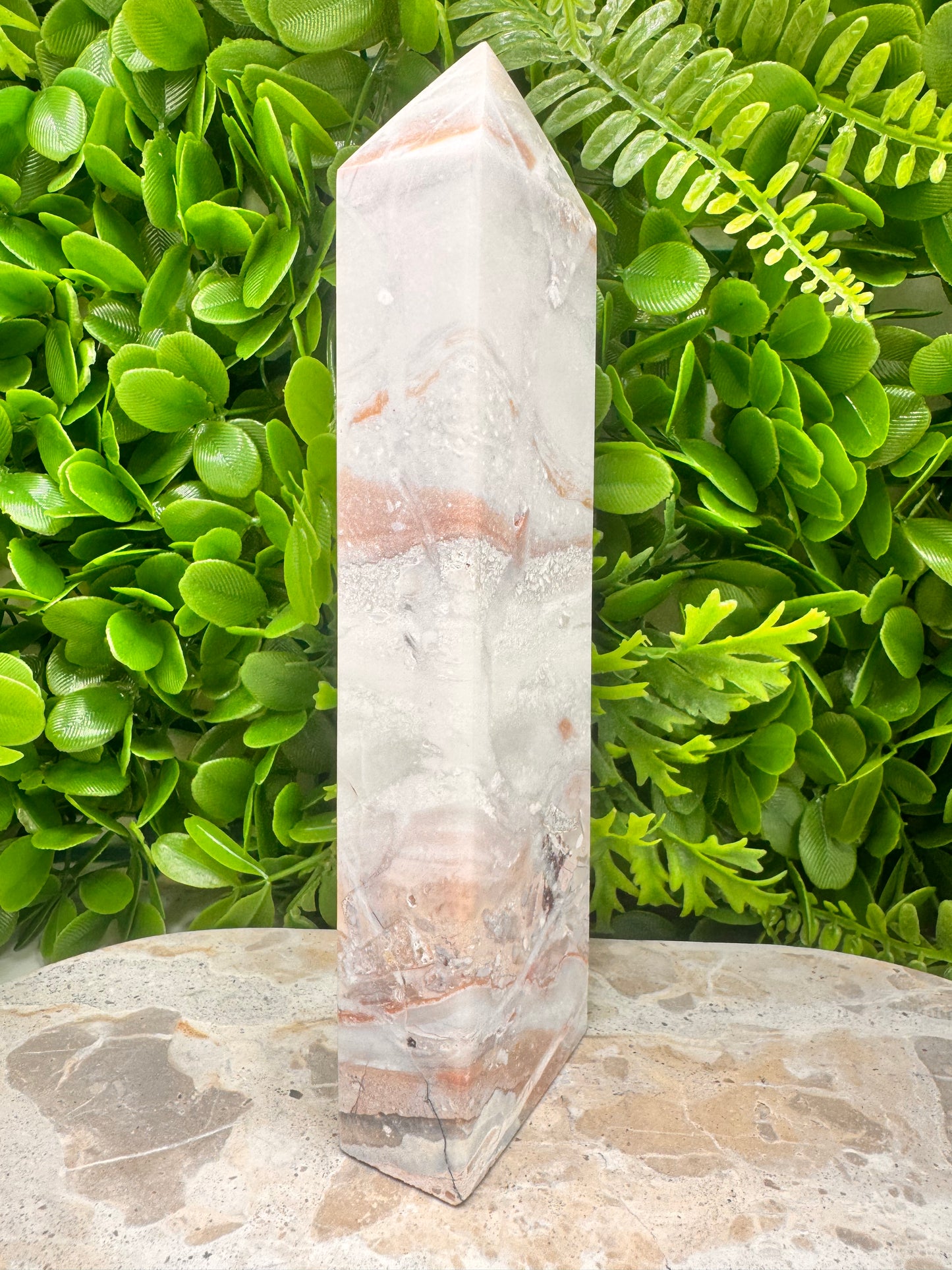 Pink Agate Tower 626g