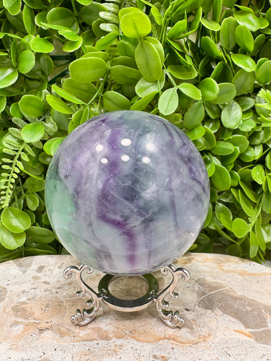 Fluorite Sphere 1342g