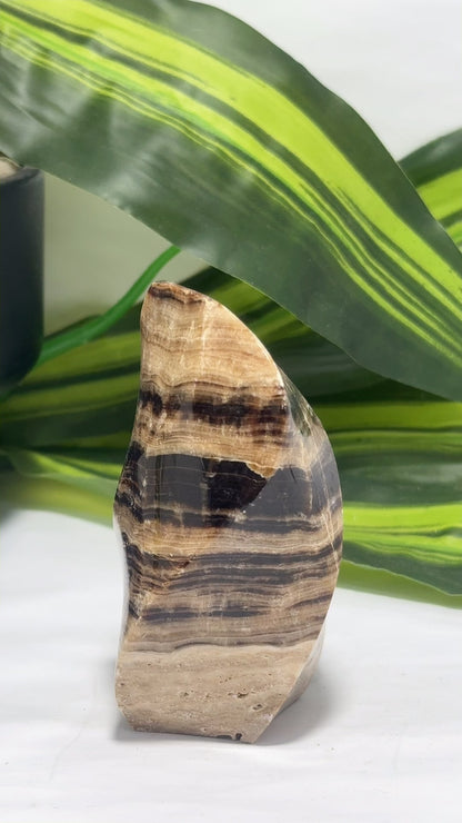 Chocolate Calcite Flame 254g