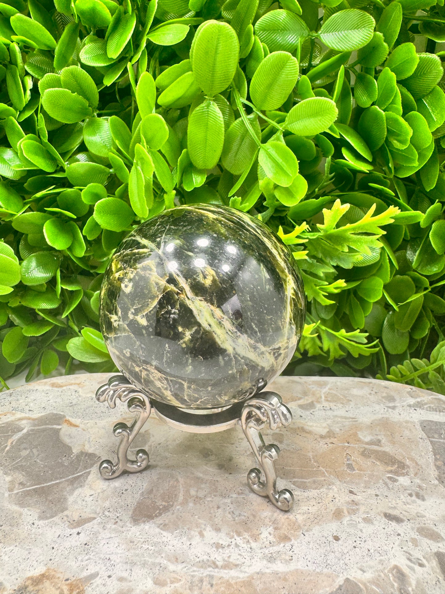 Nephrite Jade Sphere 512g
