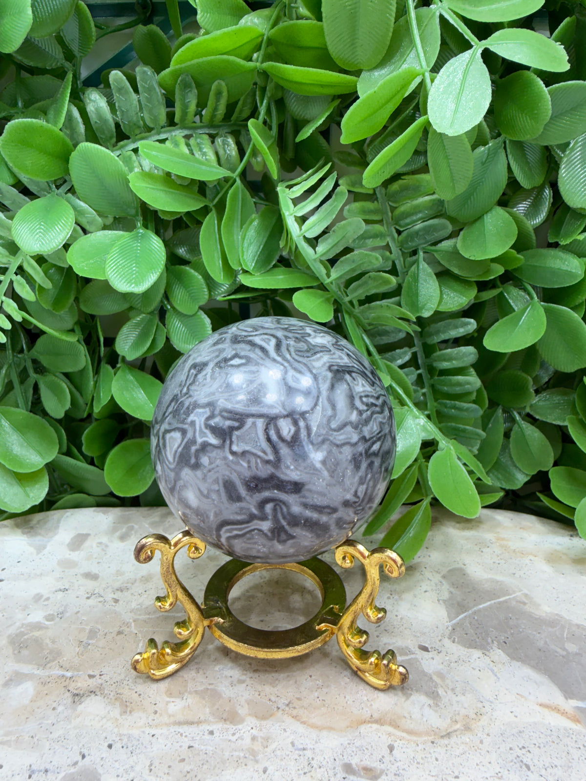Black Crazy Lace Sphere 296g