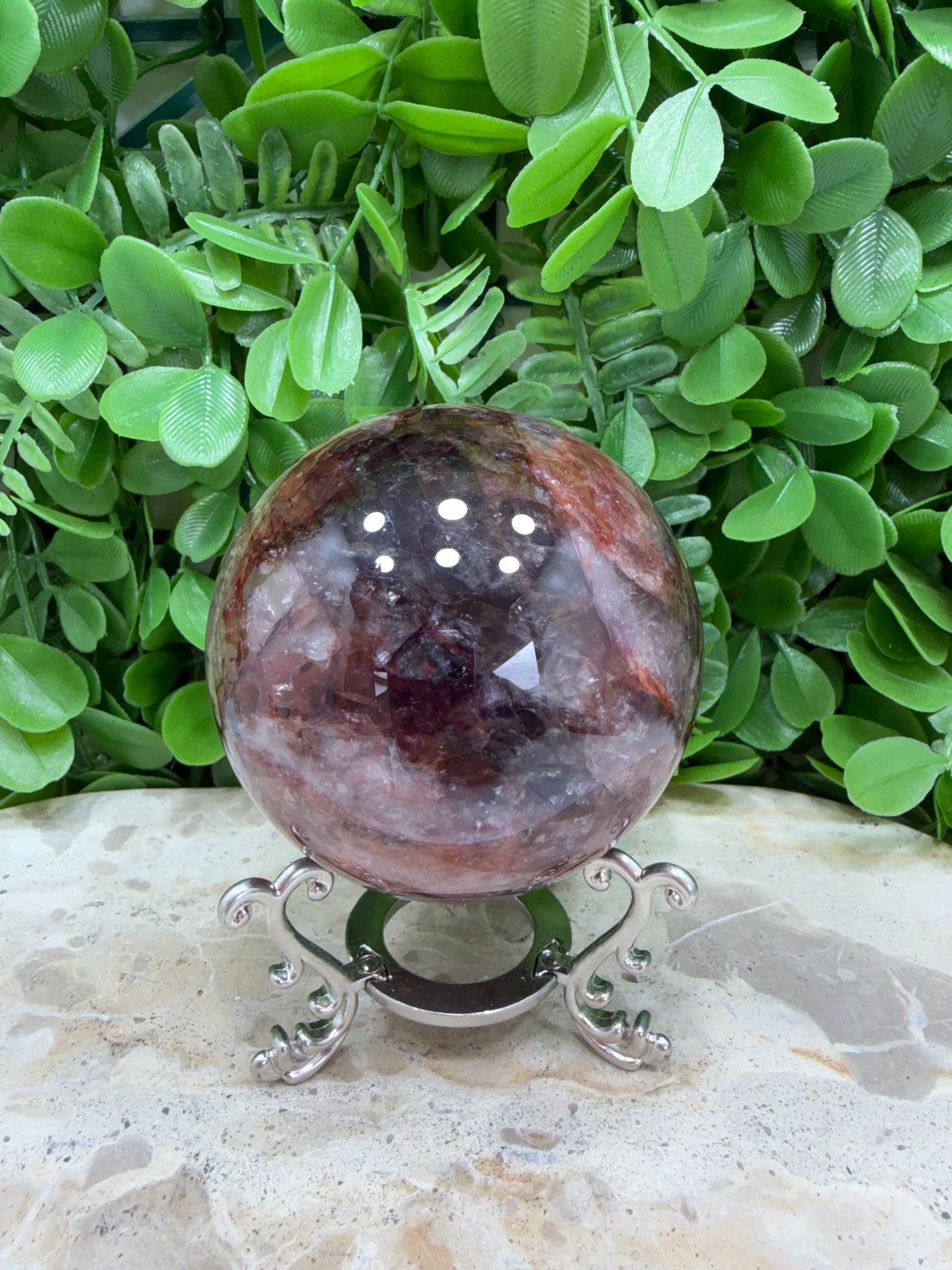 Fire Quartz Sphere 572g