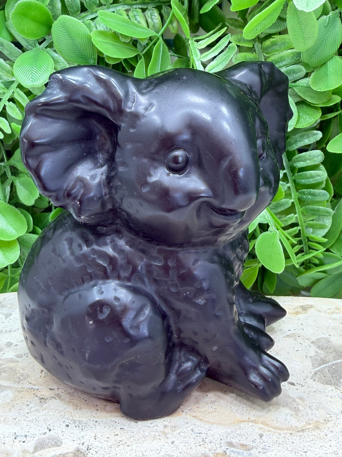 Black Obsidian Koala Bear 914g