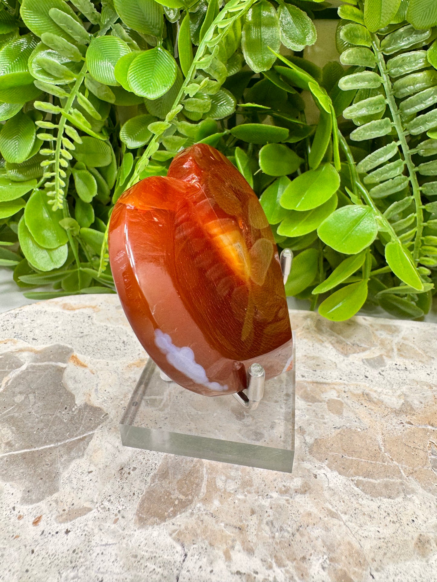 Carnelian Druzy Heart 116g