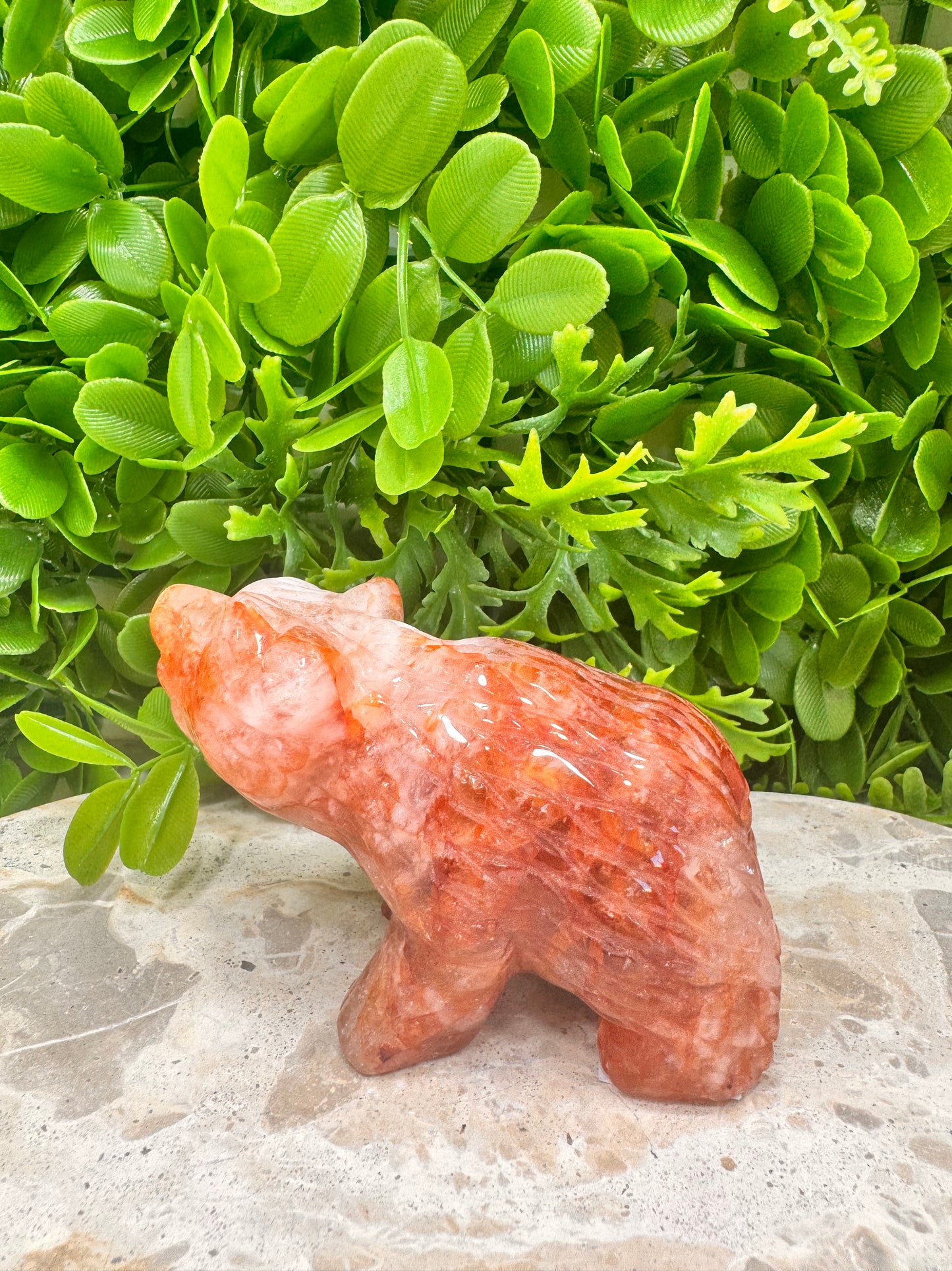 Fire Quartz Bear 428g