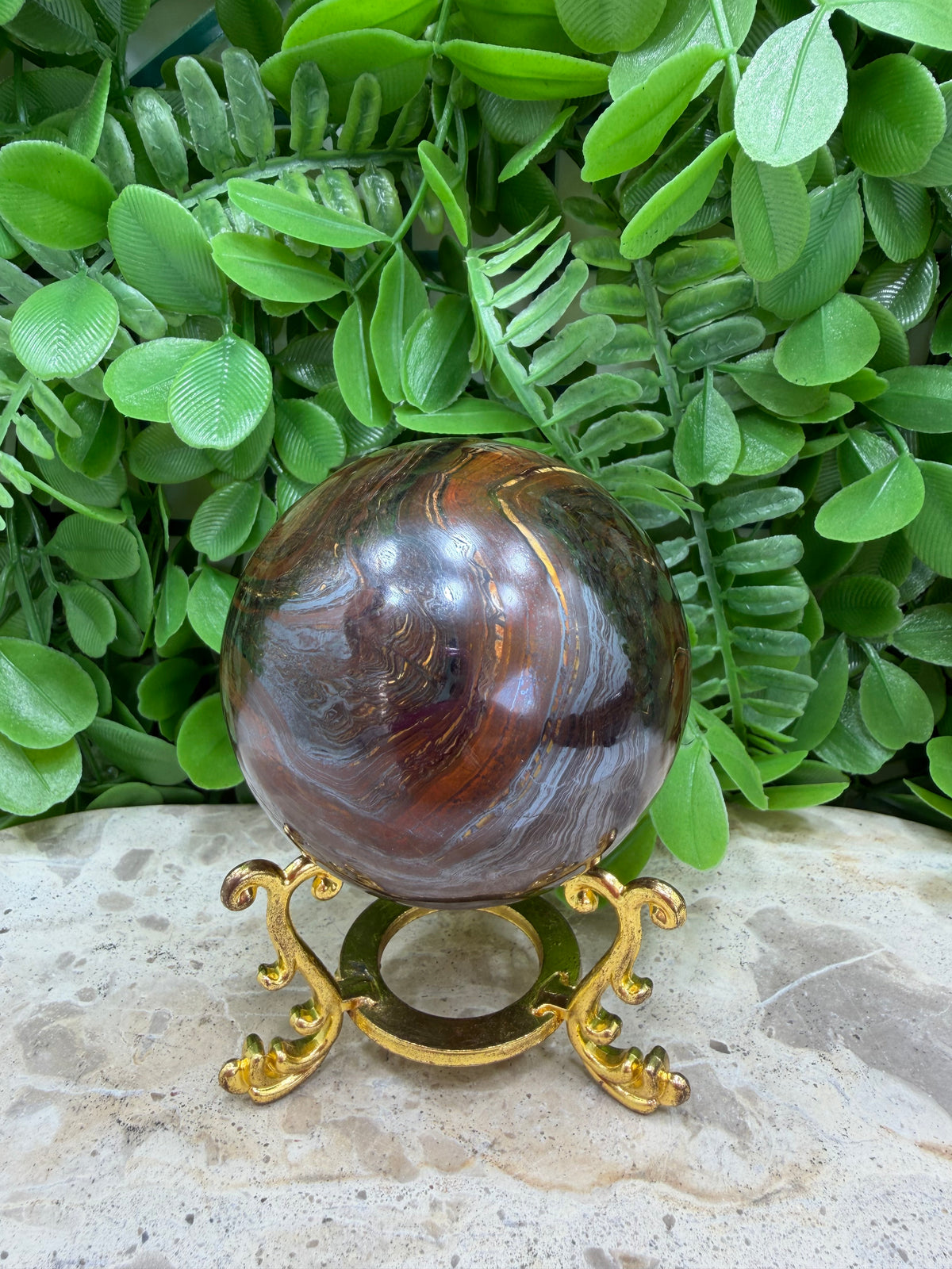 Tiger Eye /Tiger Ore Sphere 484g