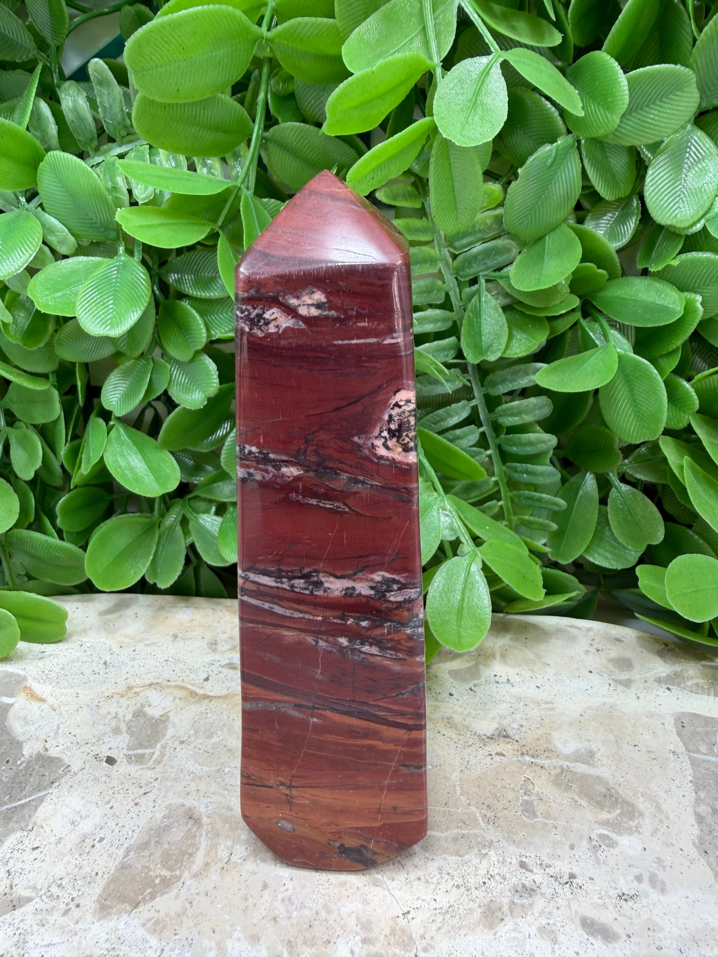 Tiger Ore/Rhodonite Tower 316g