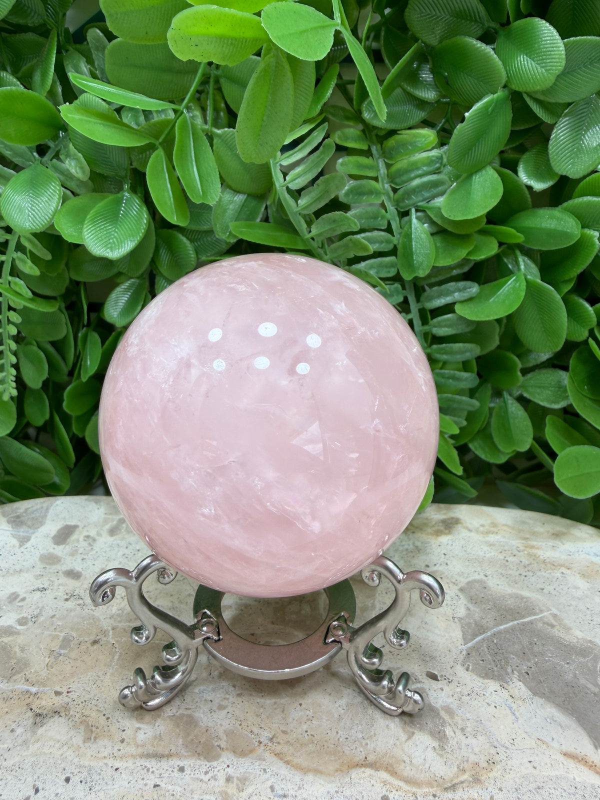 Rose Quartz Sphere | Love • Compassion • Healing