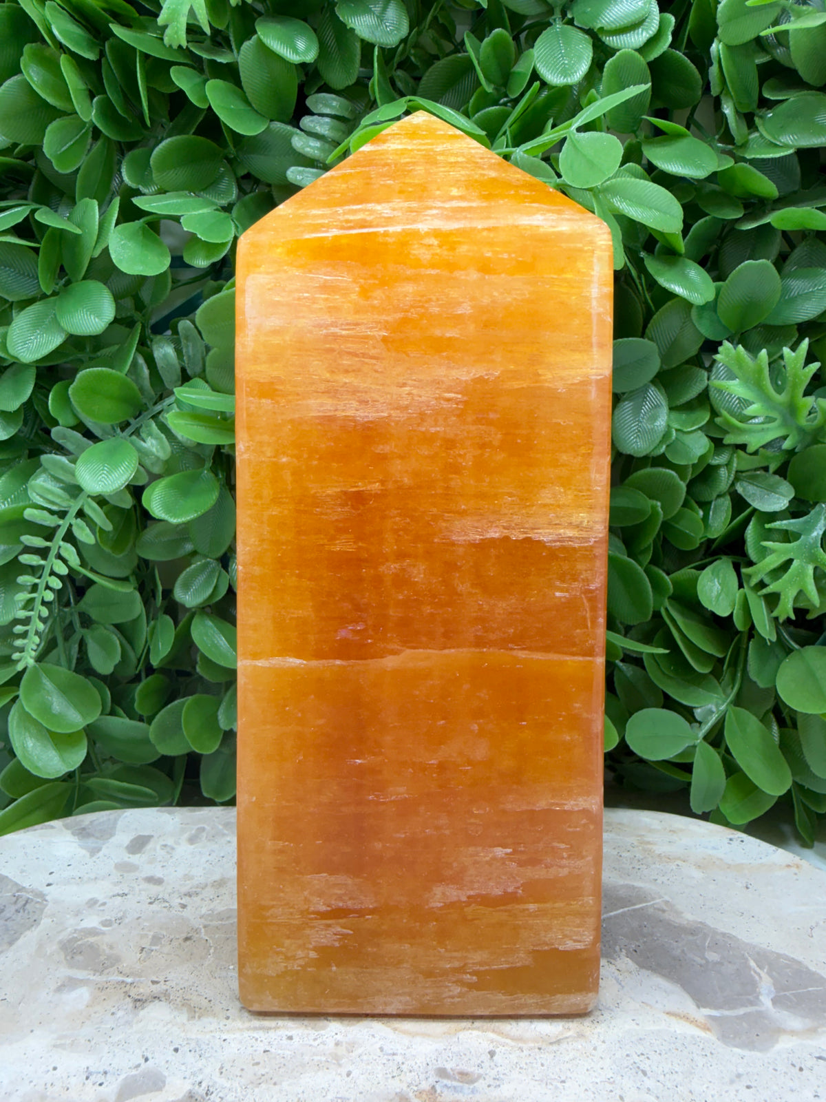 Crystallised Orange Calcite Tower 2782g | Energy • Joy • Creativity