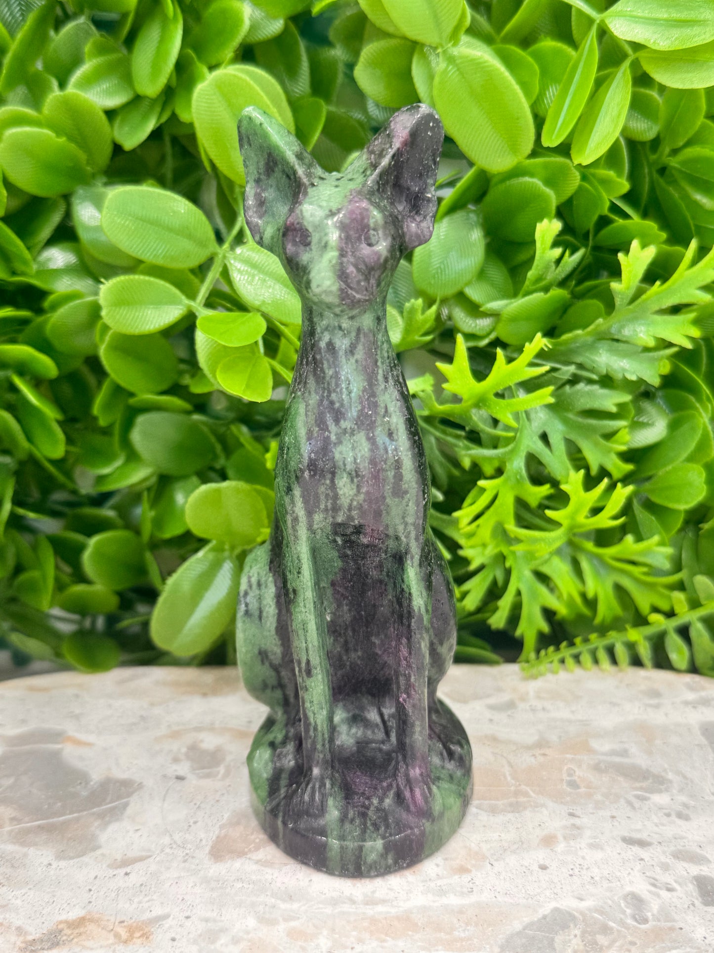 Ruby Zoisite Egyptian Cat 522g