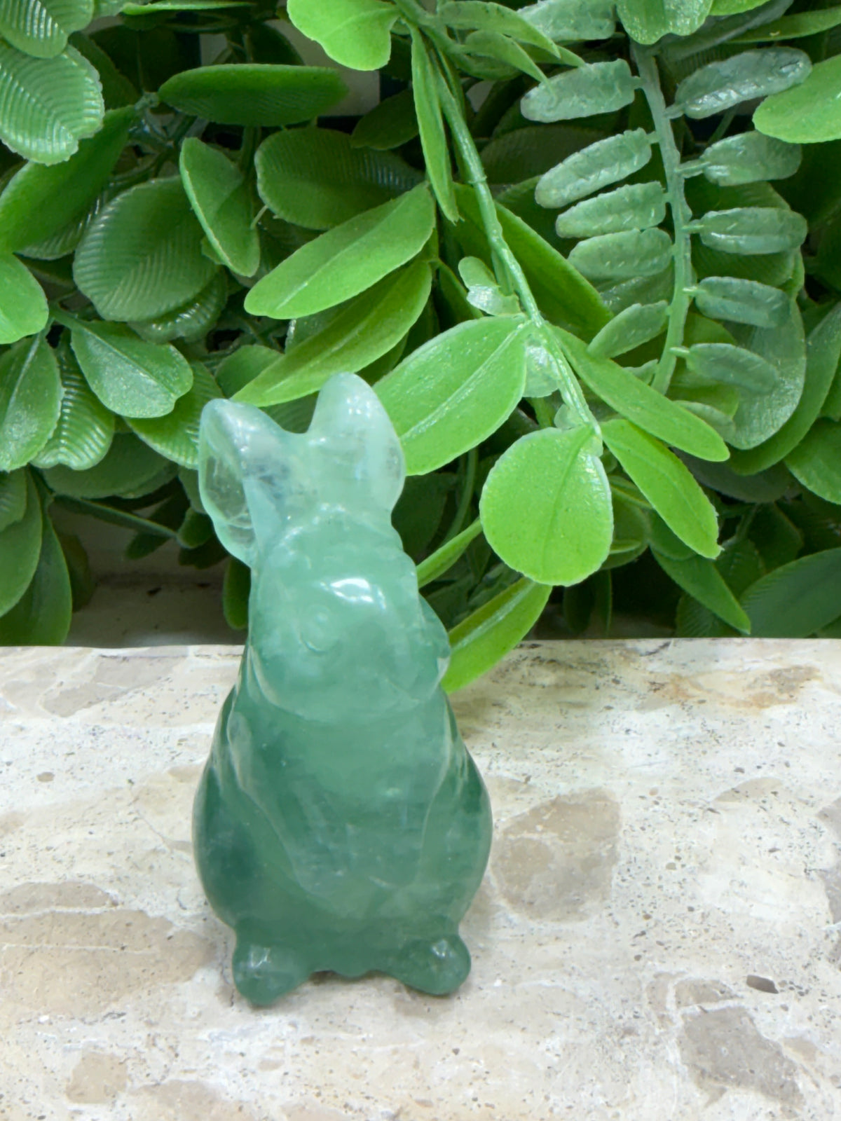 Green Fluorite Rabbit 72g | Clarity • Focus • Balance
