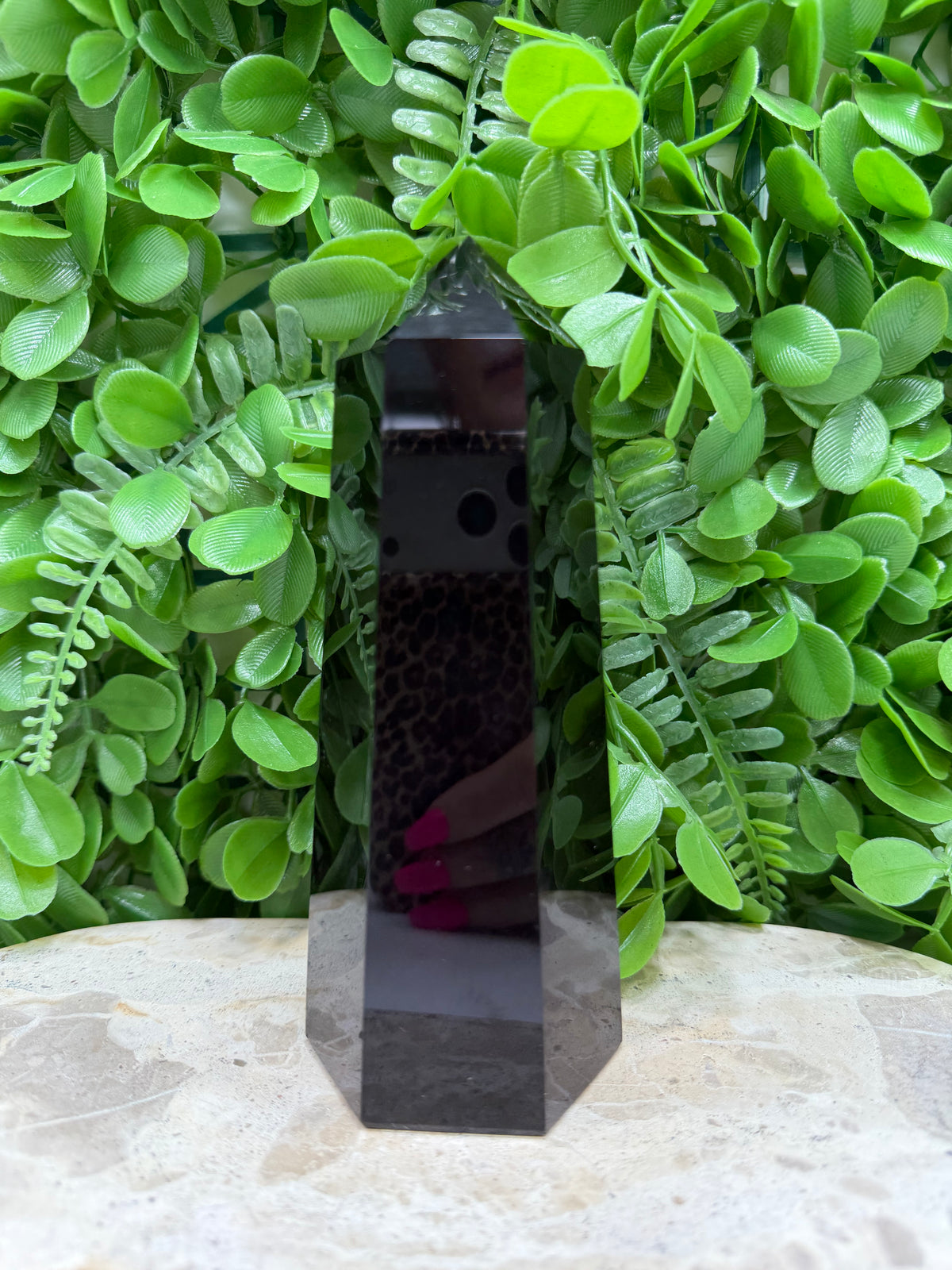 Black Obsidian Tower | Protection • Grounding • Strength