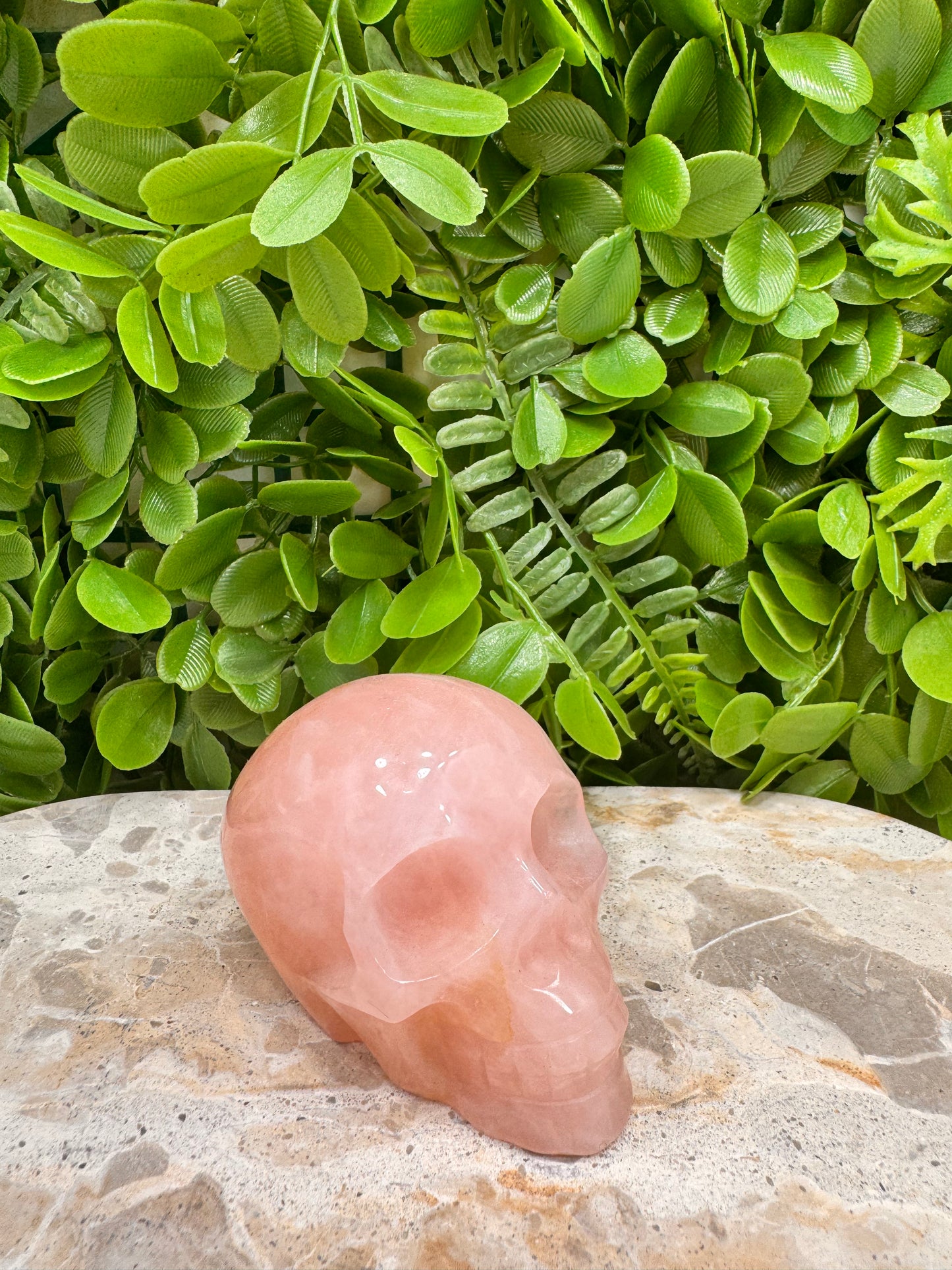 Rose Quartz Skull 350g