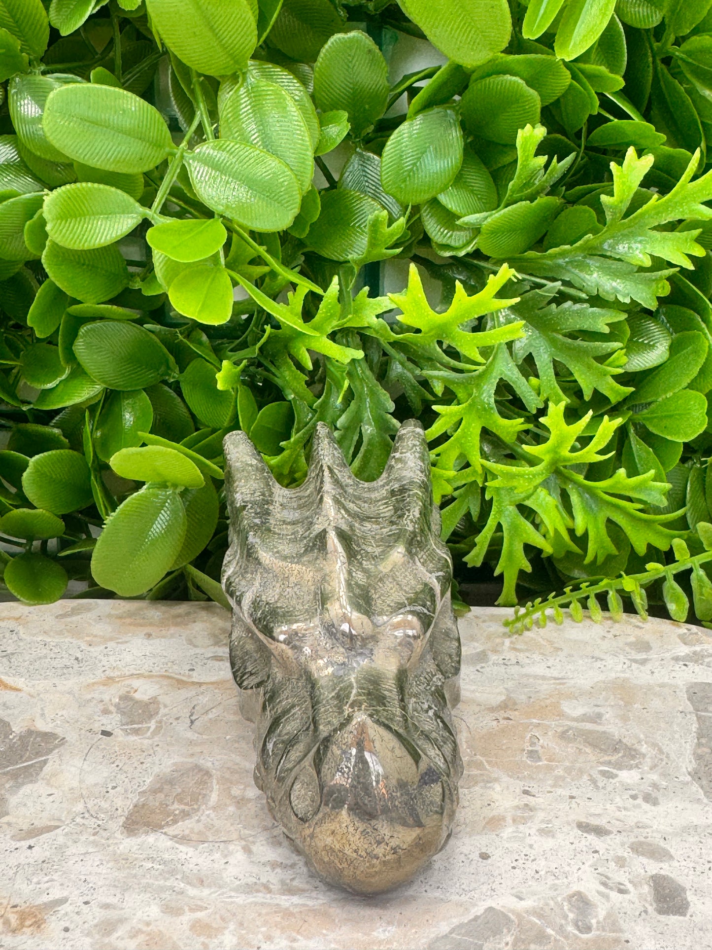 Pyrite Dragon Skull 608g
