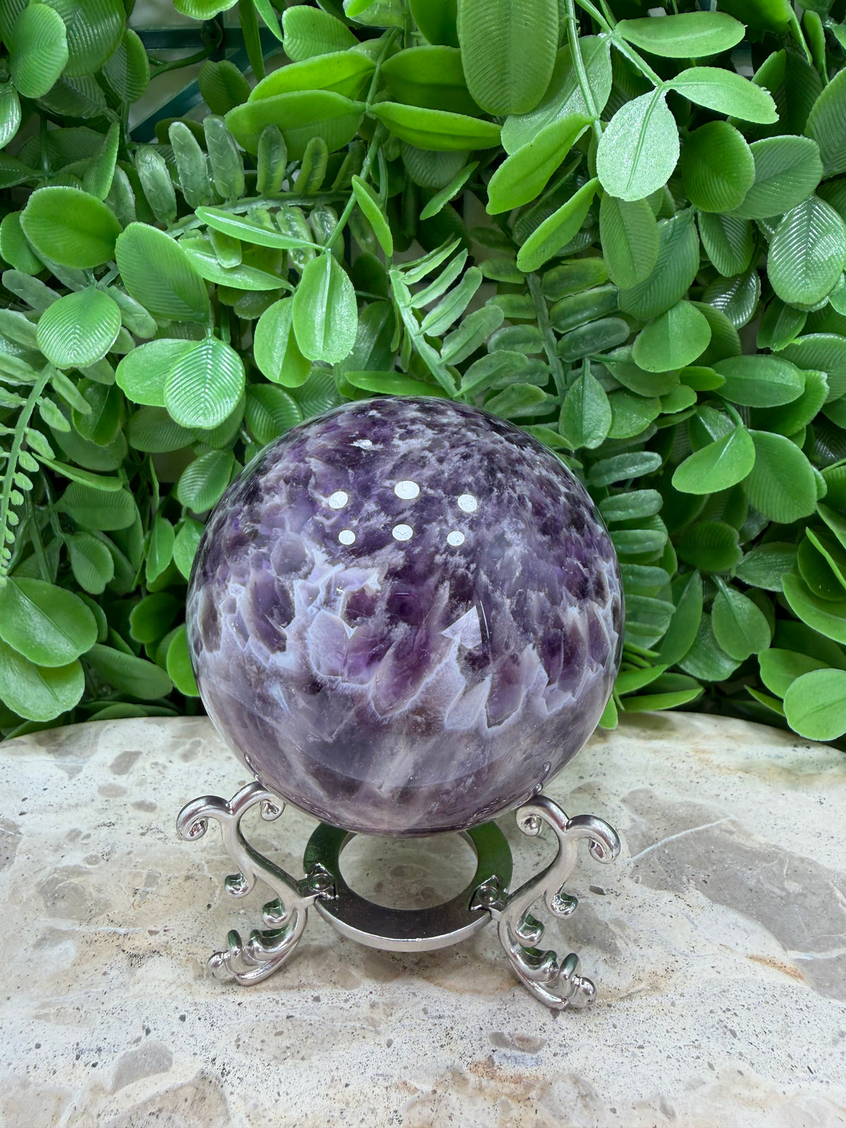 Flower Amethyst Sphere 506g