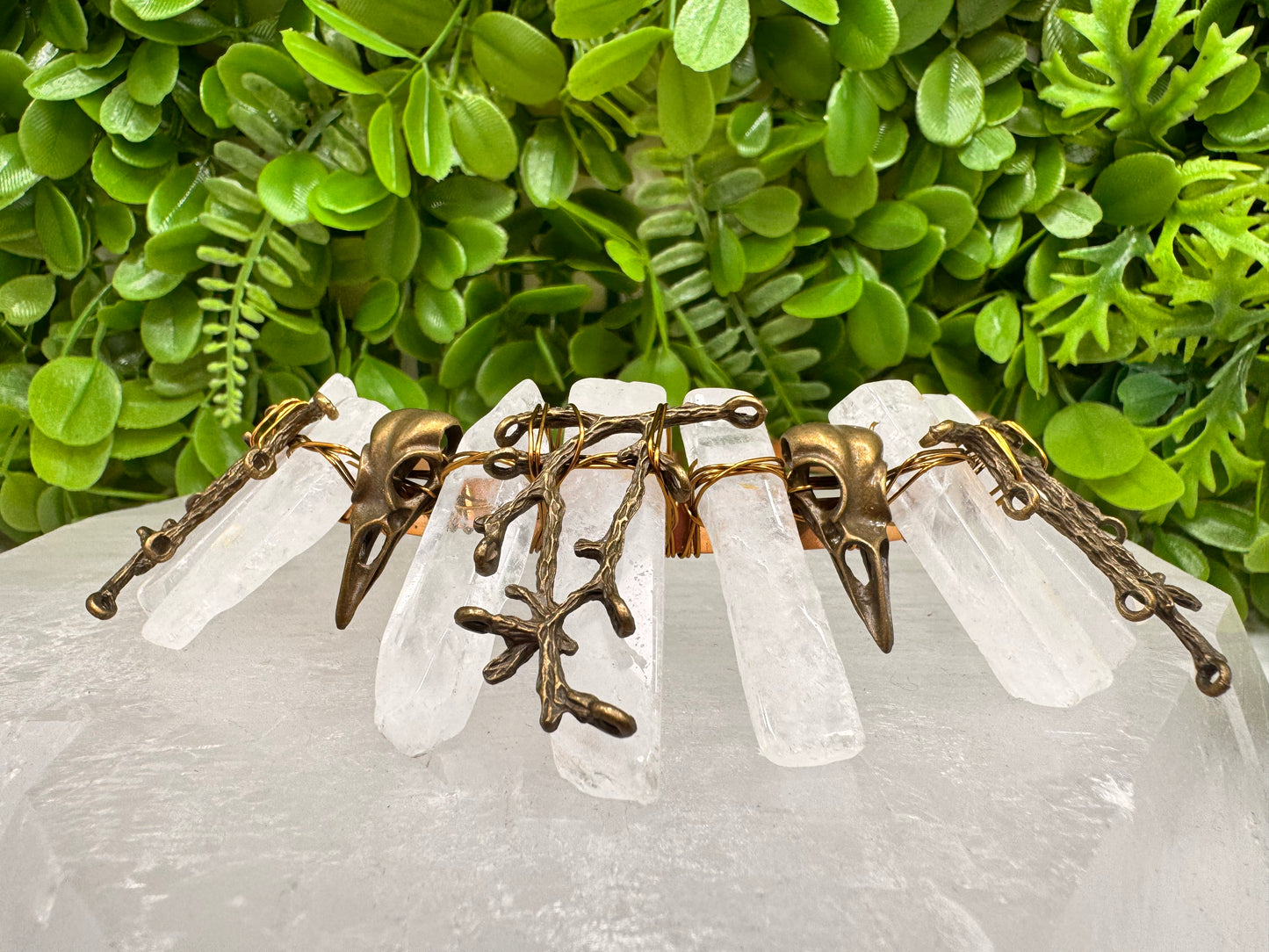 Clear Quartz Raven Tiara 140g