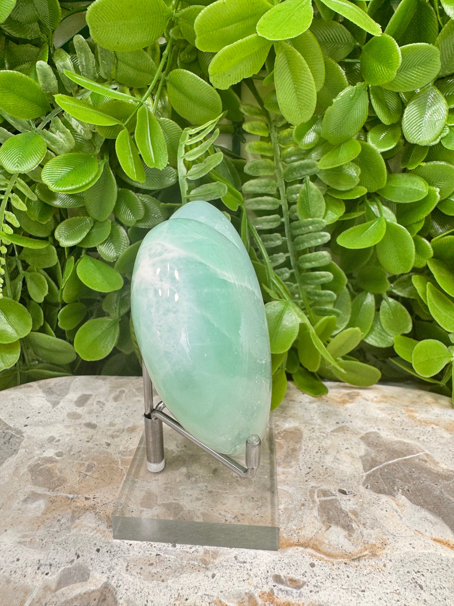 Pistachio Calcite Heart 310g