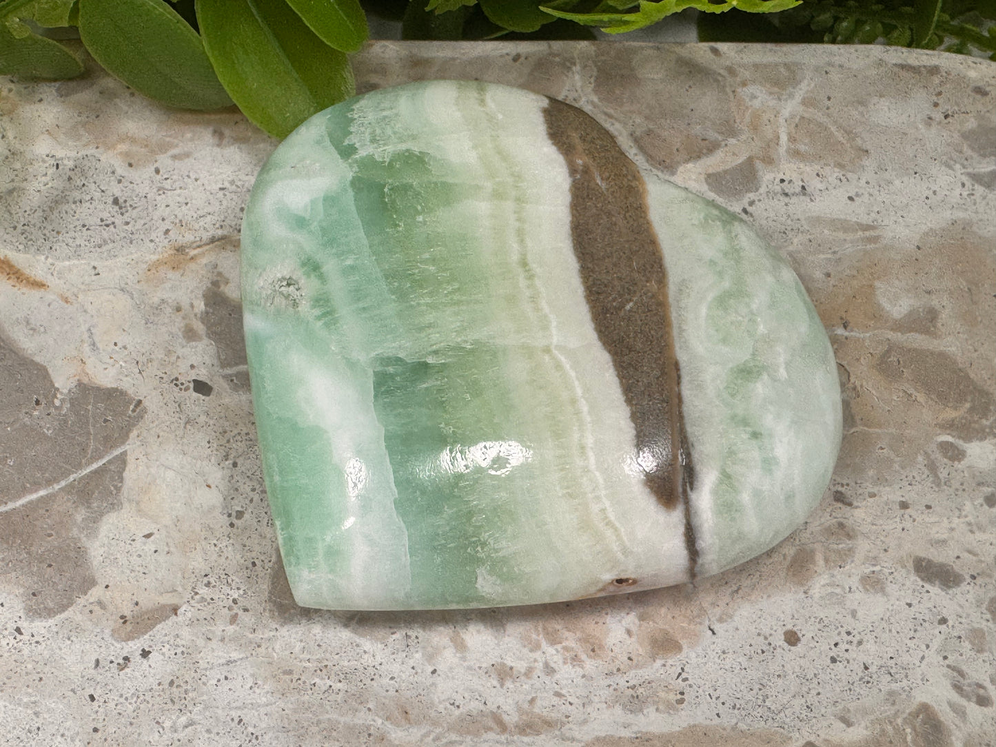 Caribbean Calcite Heart 248g