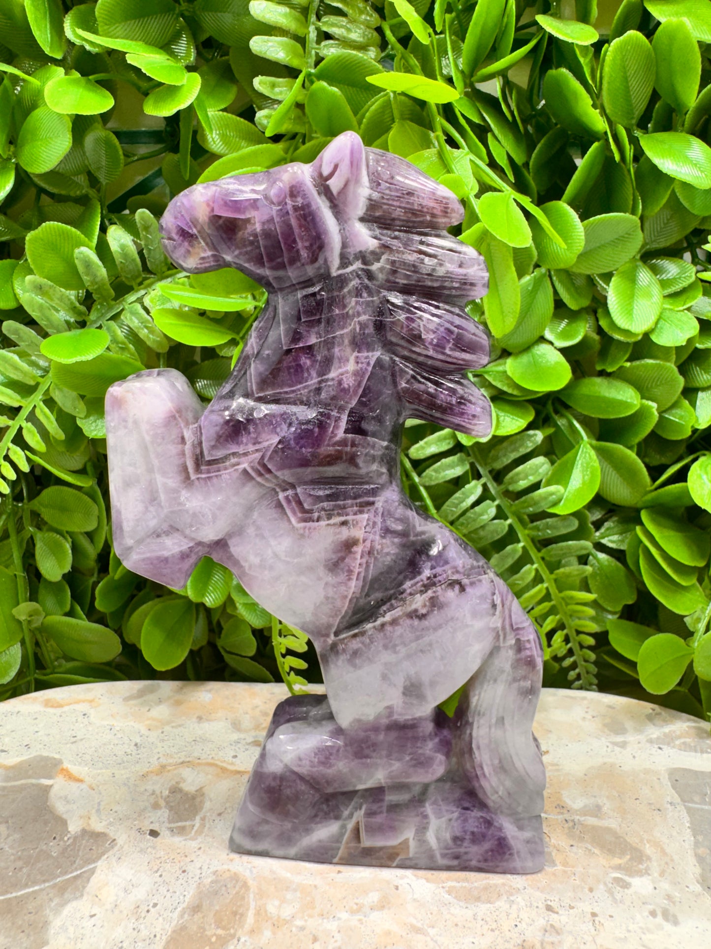 Chevron Amethyst Horse 310g