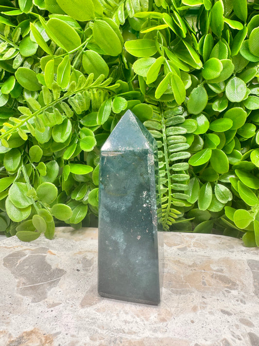 African Green Jasper Tower 374g