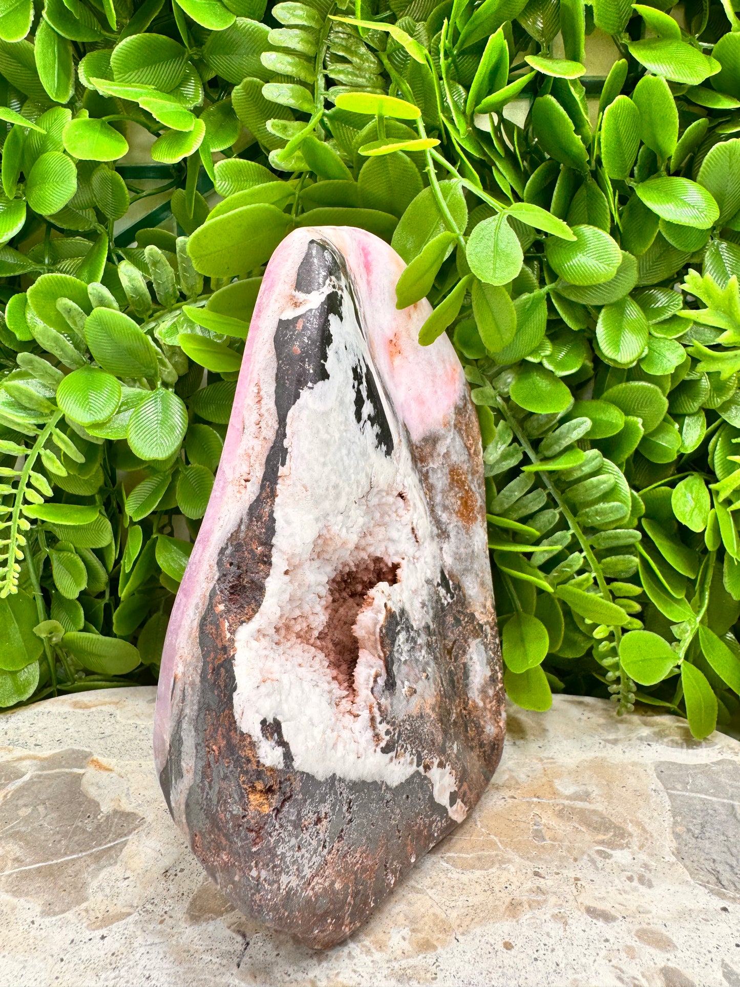 Pink Aragonite Freeform 1290g