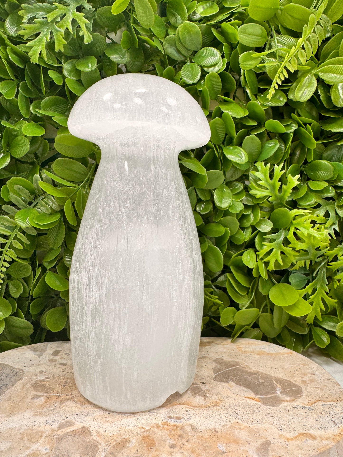 Selenite Mushroom Lamp 1950g