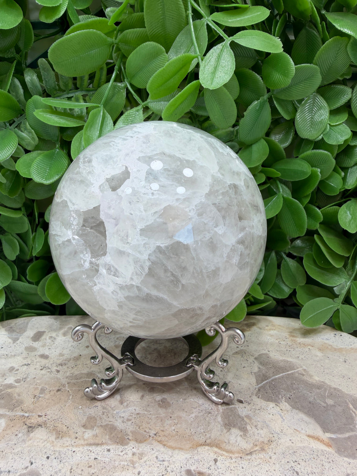 Flower Agate Sphere 944g | Growth • Confidence • New Beginnings