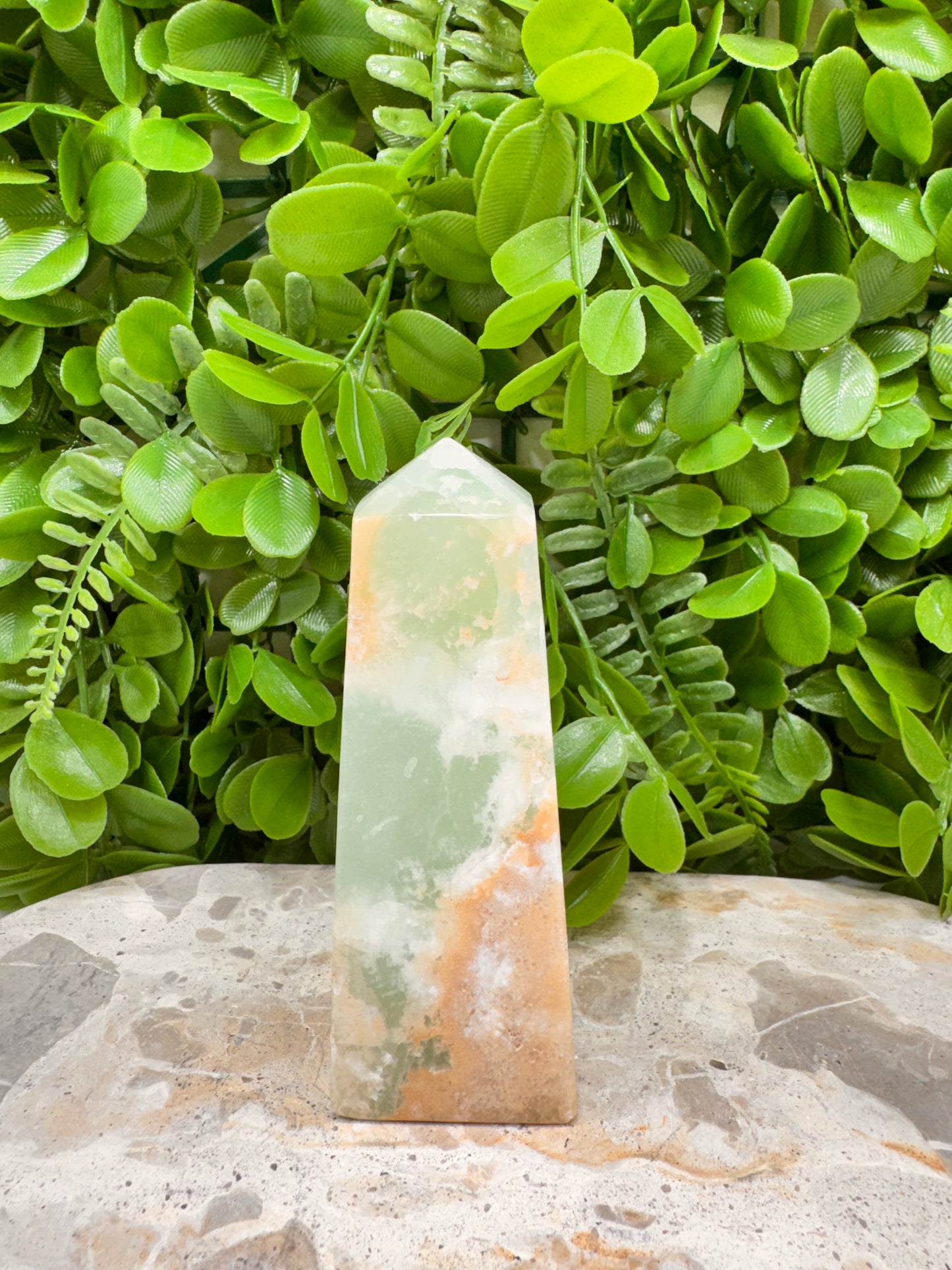 Aqua Caribbean Calcite Tower 402g