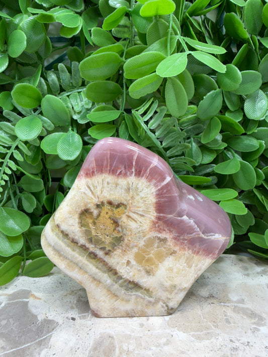 Pink Banded Onyx Freeform 504g