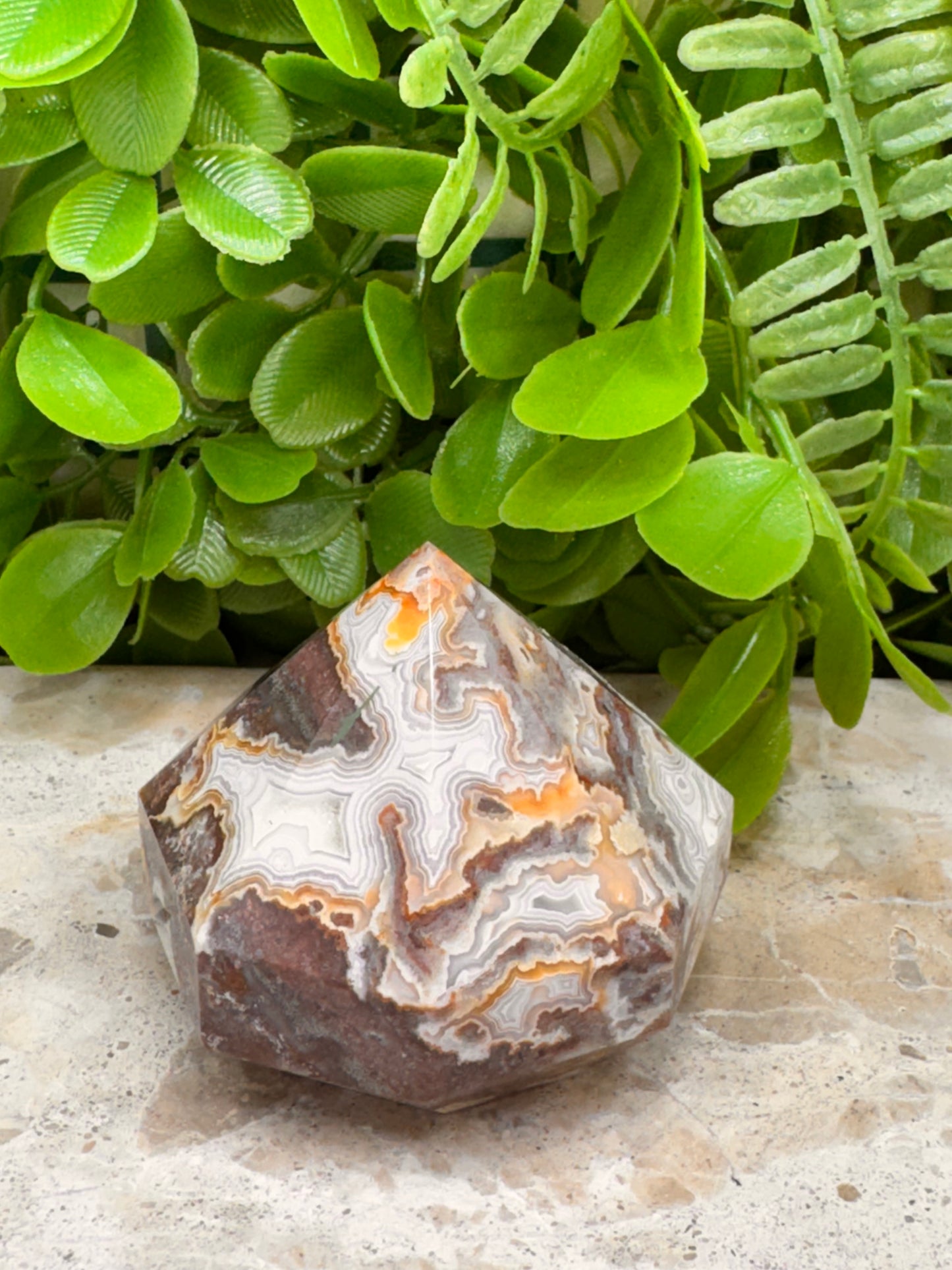 Mexican Agate Diamond 214g