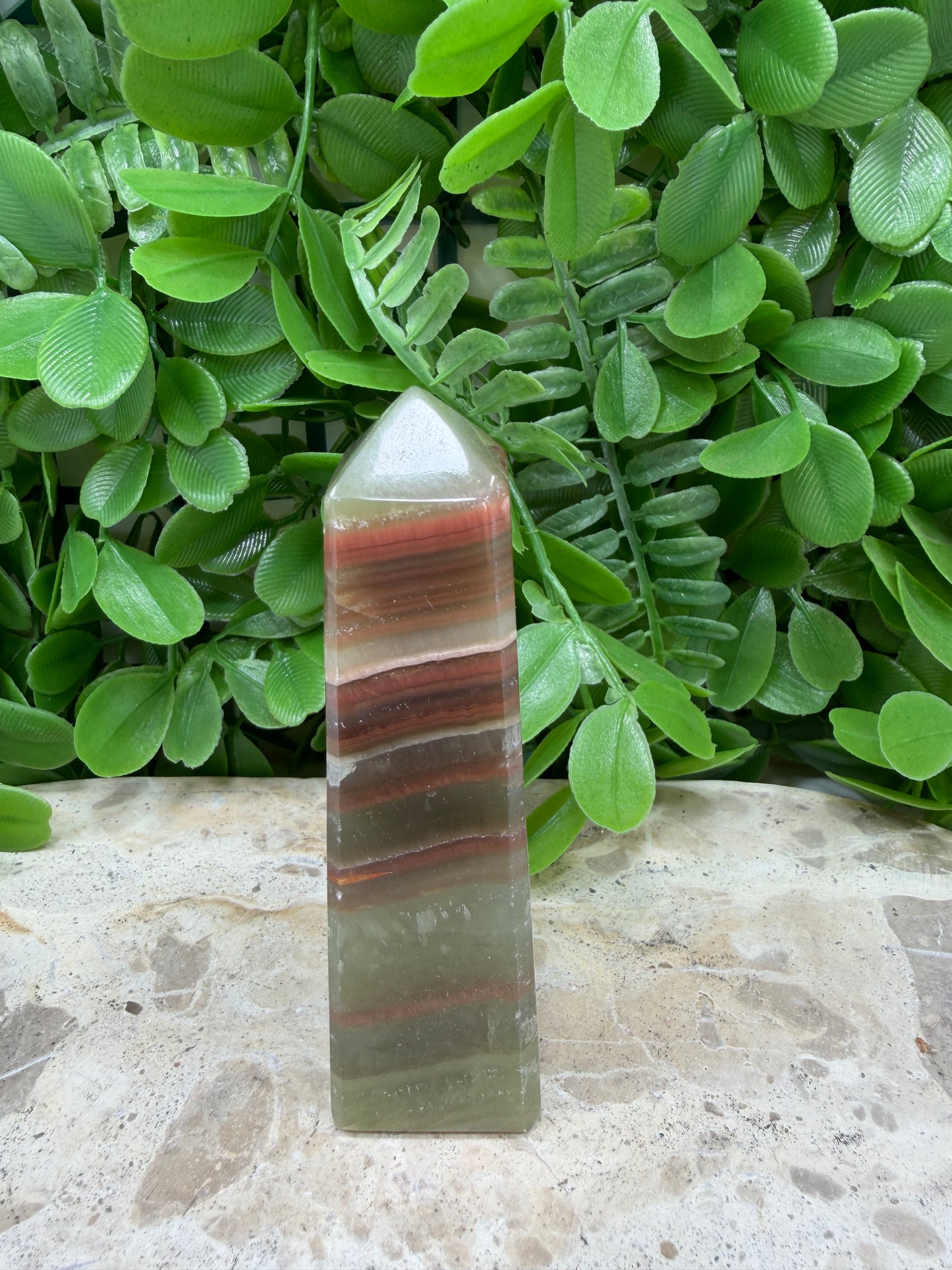 Green Banded Onyx Point 164g
