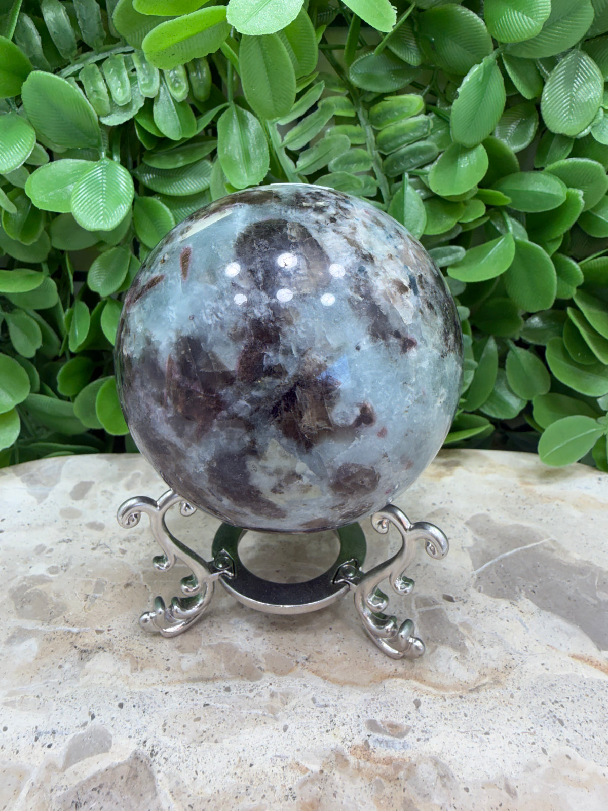 Unicorn Stone Sphere 570g | Calm • Love • Positivity