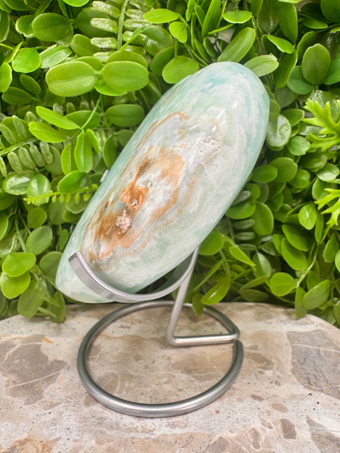 Aragonite & Smithsonite Heart 1254g