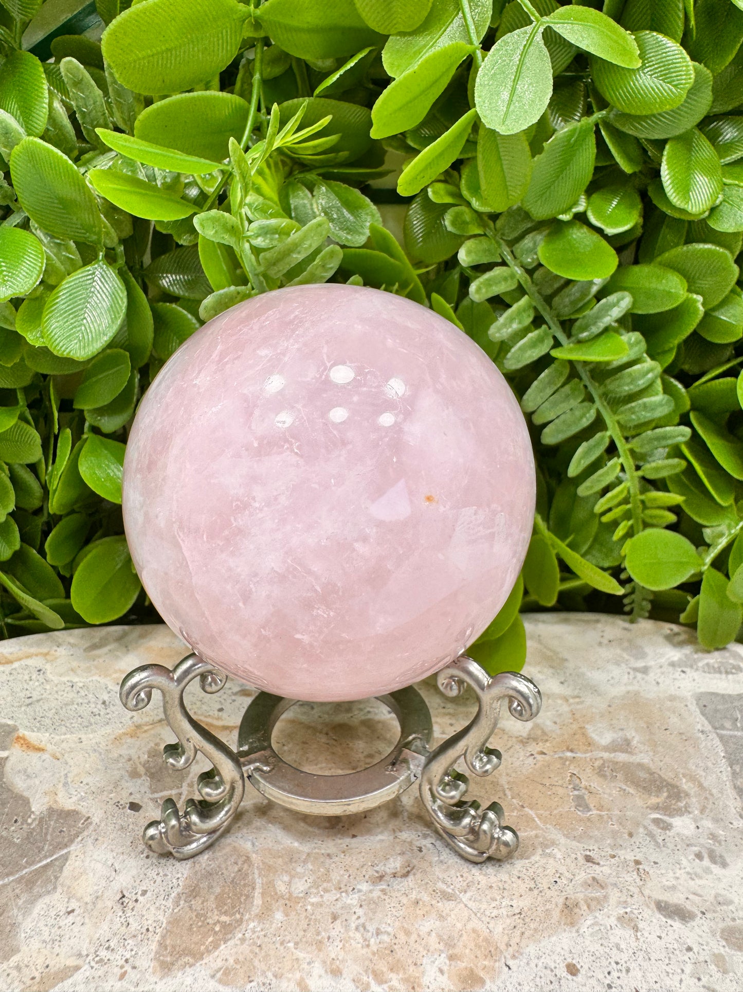 Rose Quartz Sphere 526g