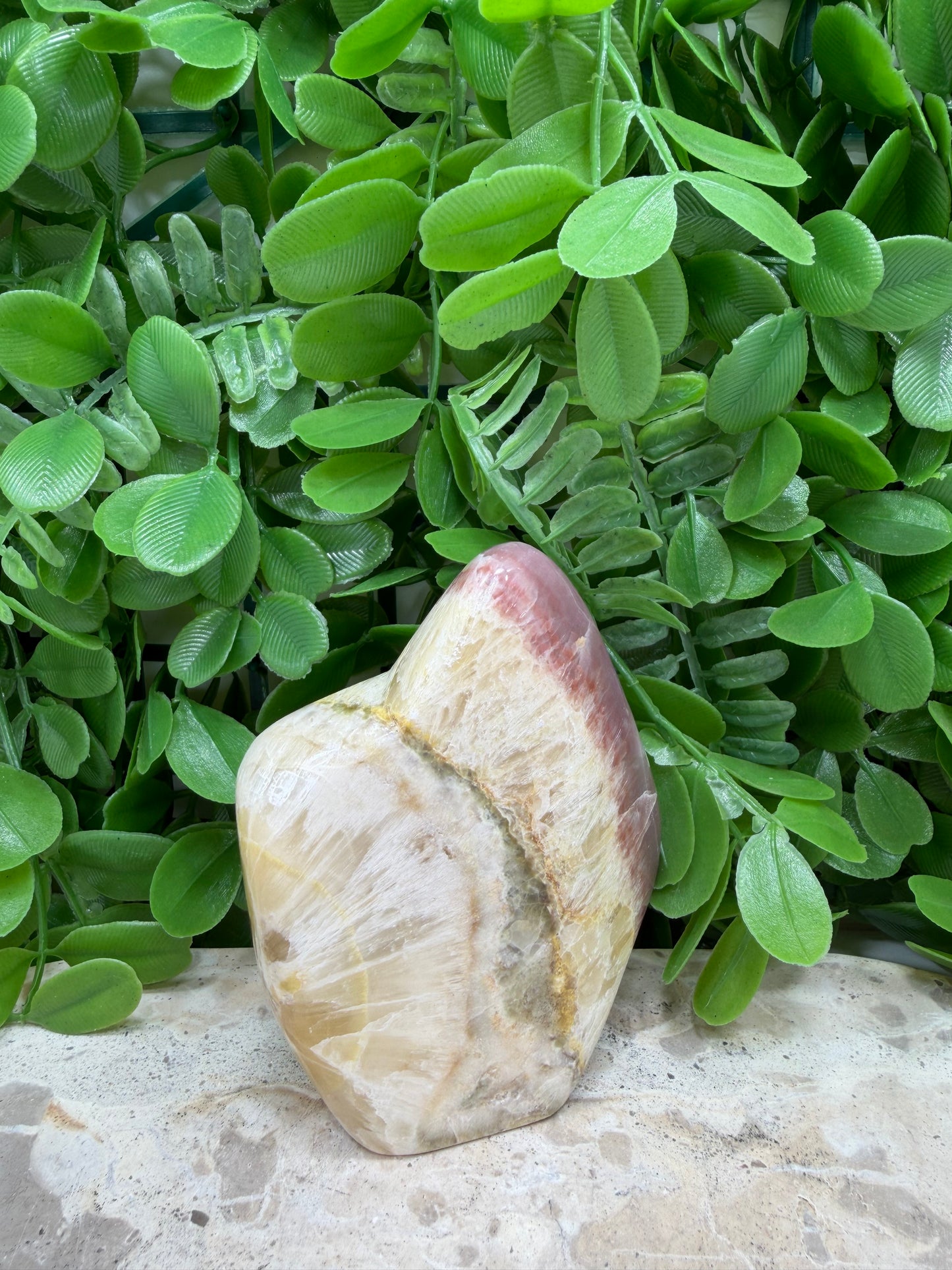 Pink Banded Onyx Freeform 320g