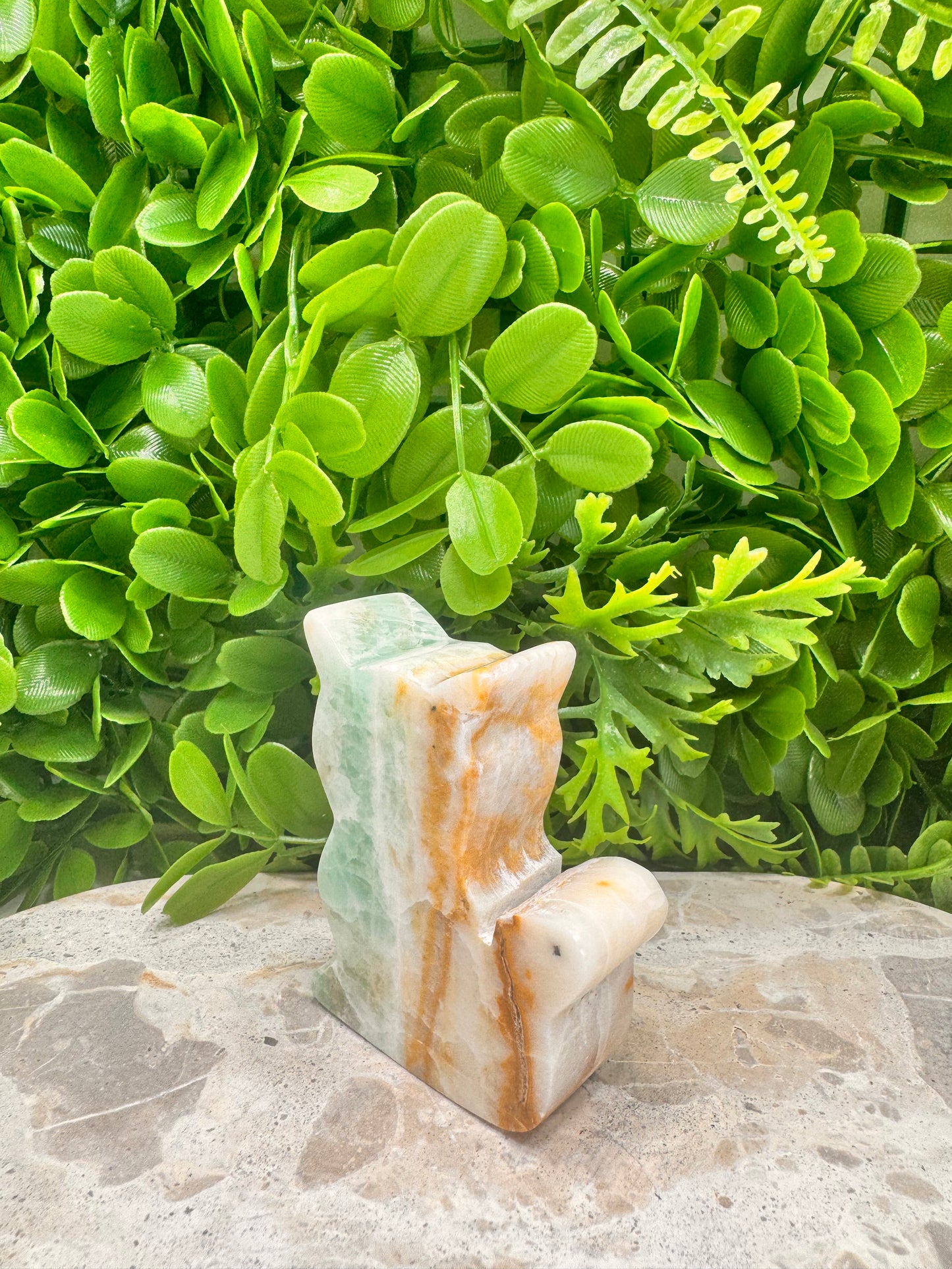Green Ocean Calcite Cat 254g