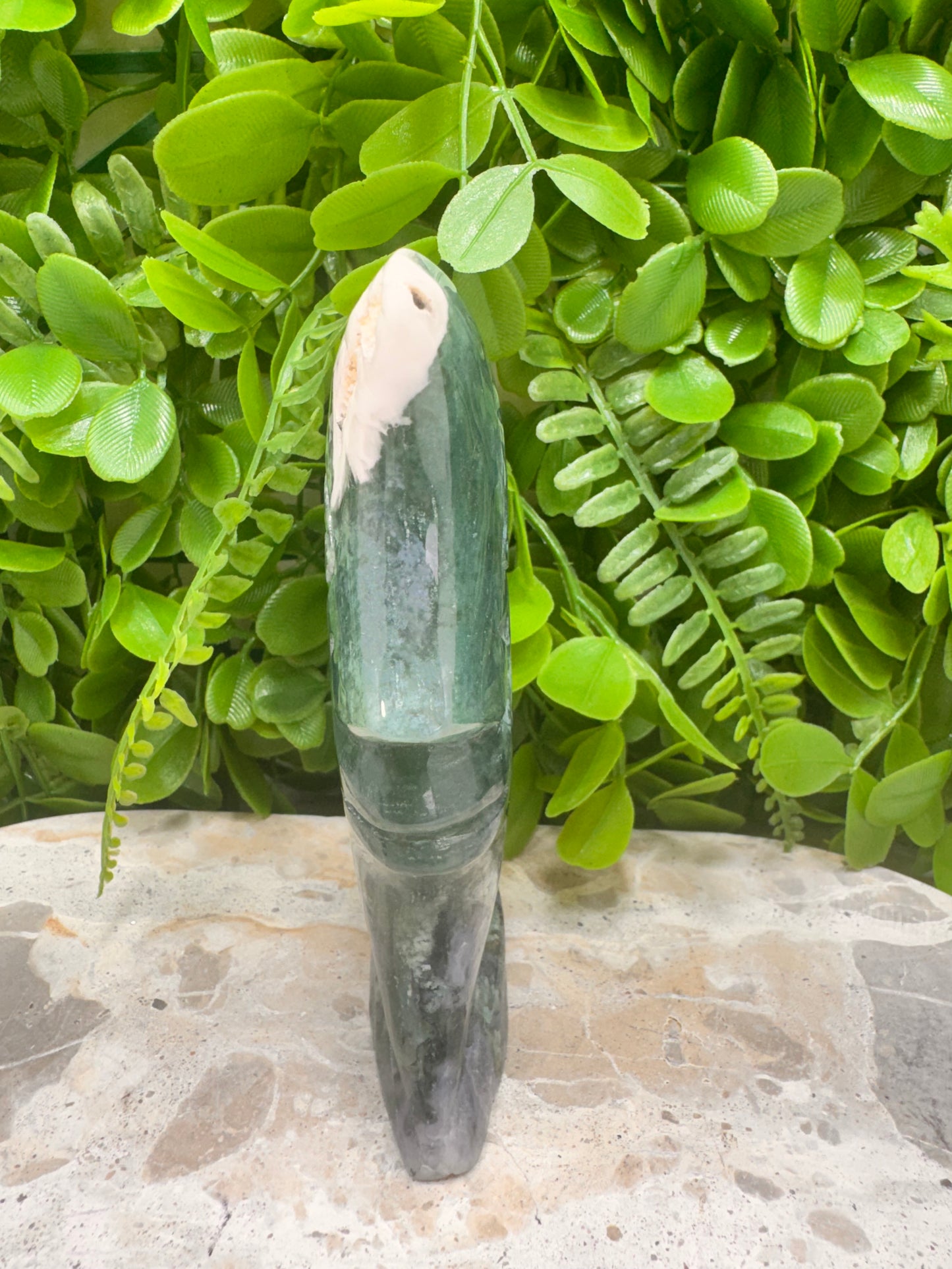Moss Agate Moon 352g