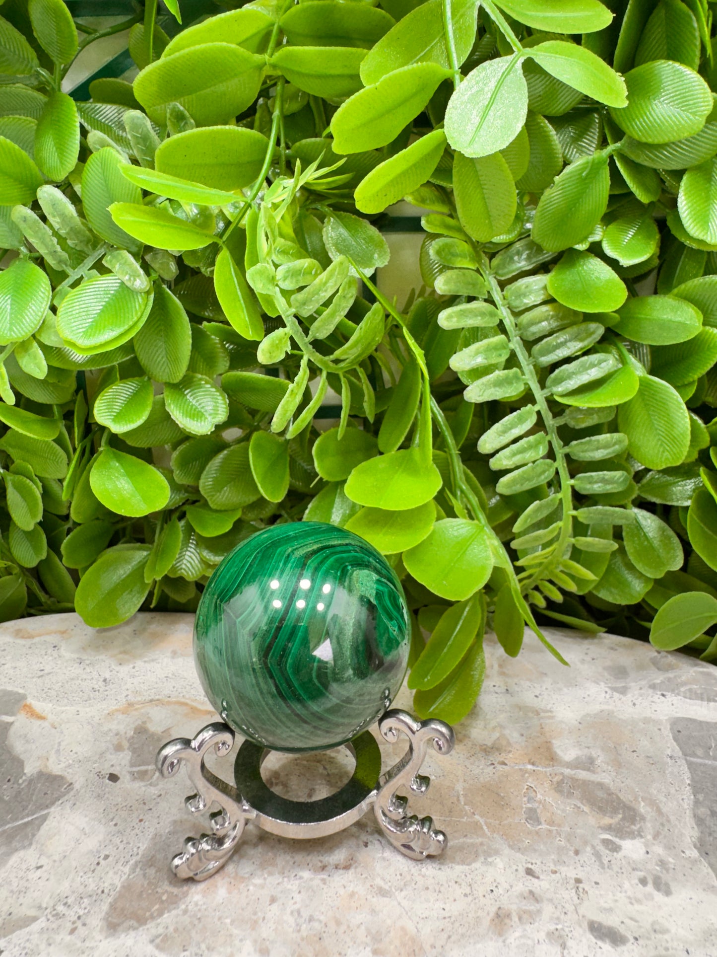 Malachlite Sphere 144g