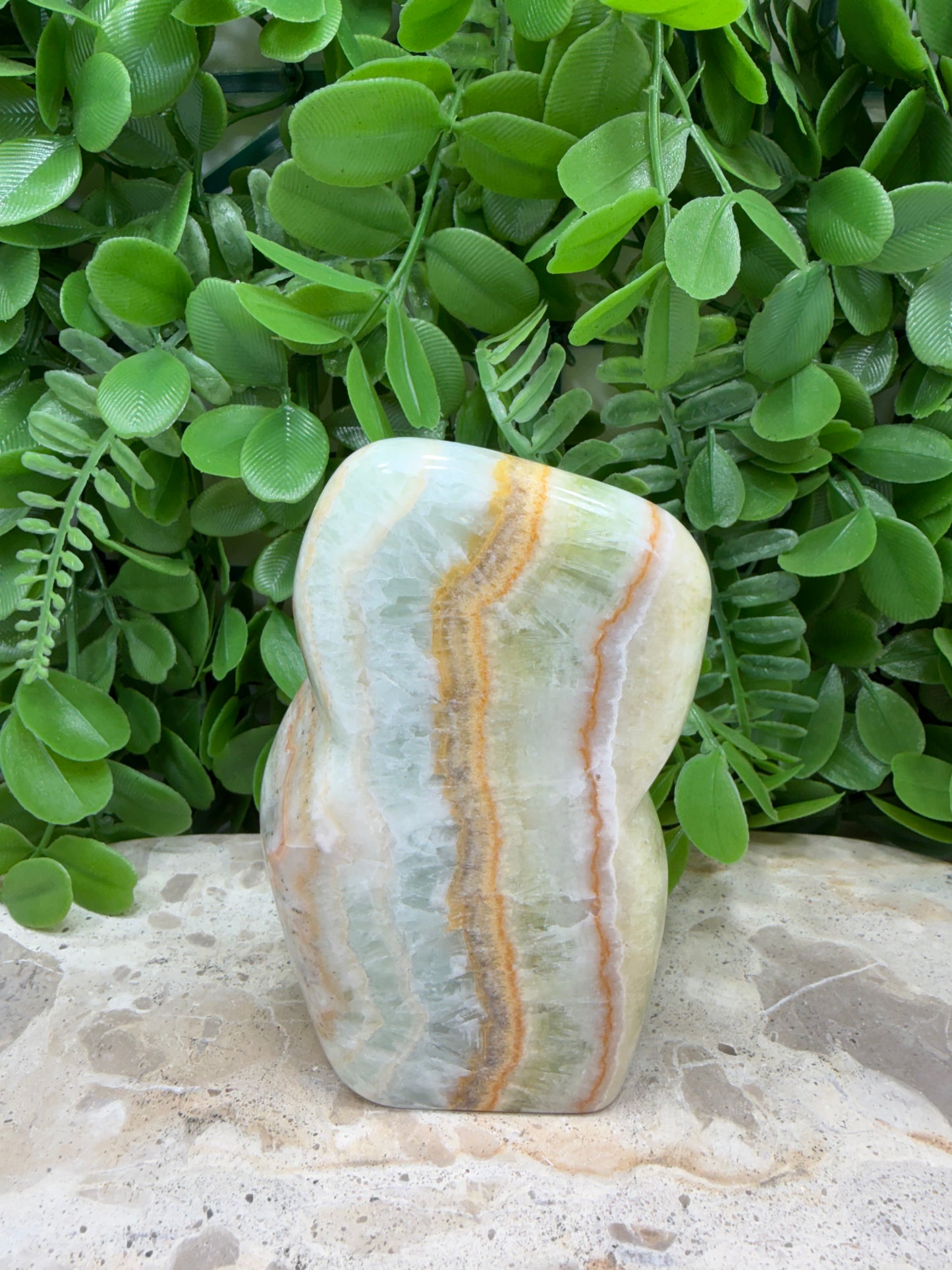 Ocean Green Calcite Freeform 412g