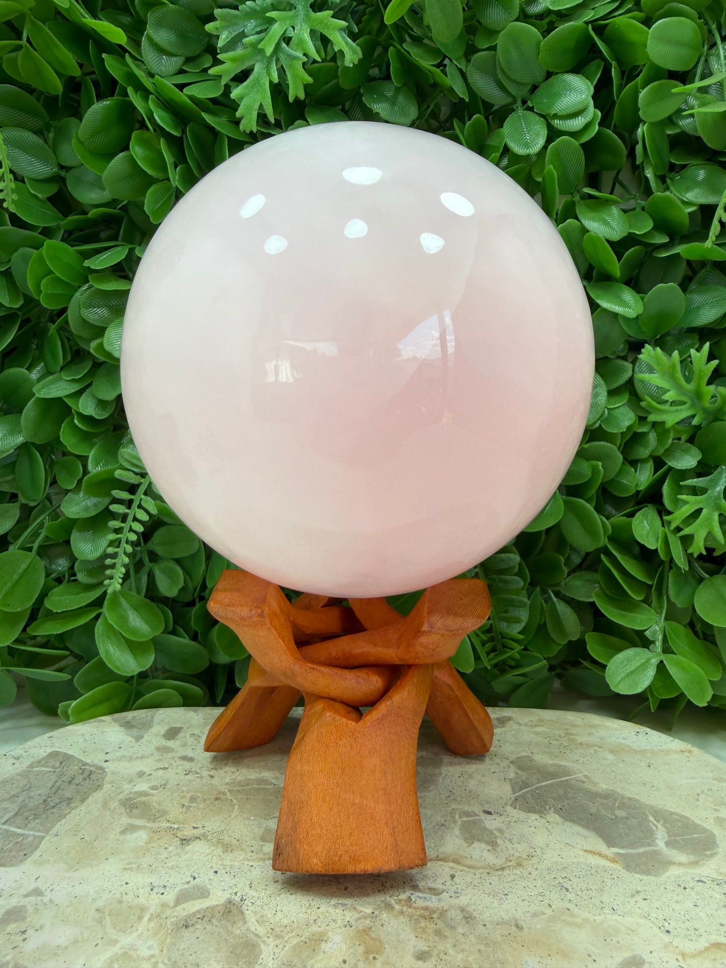 Pink Mangano Sphere UV 3468g