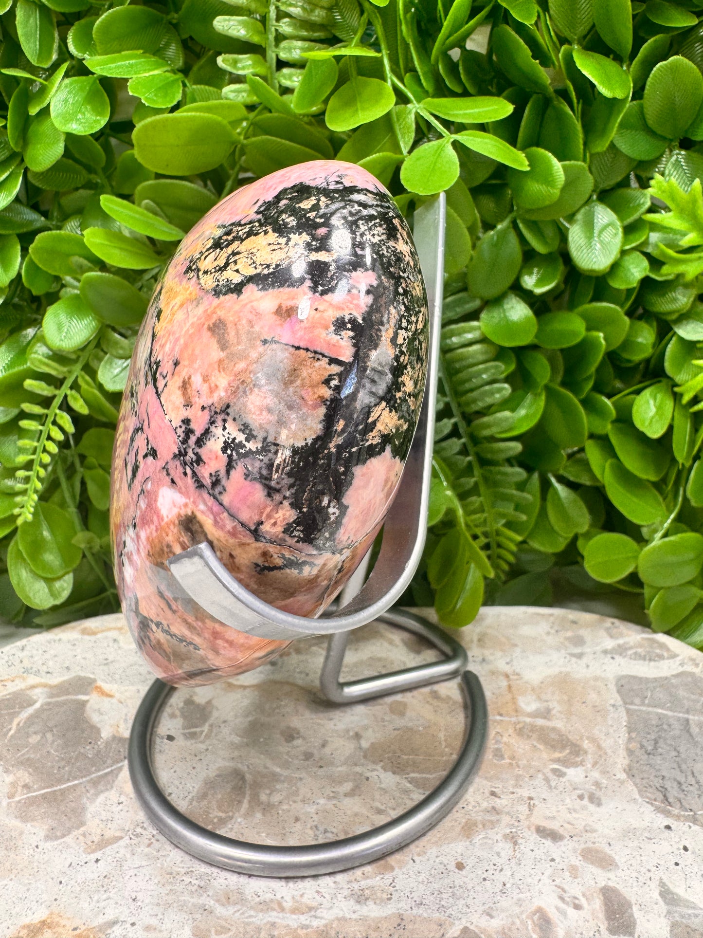 Rhodonite Heart 1578g