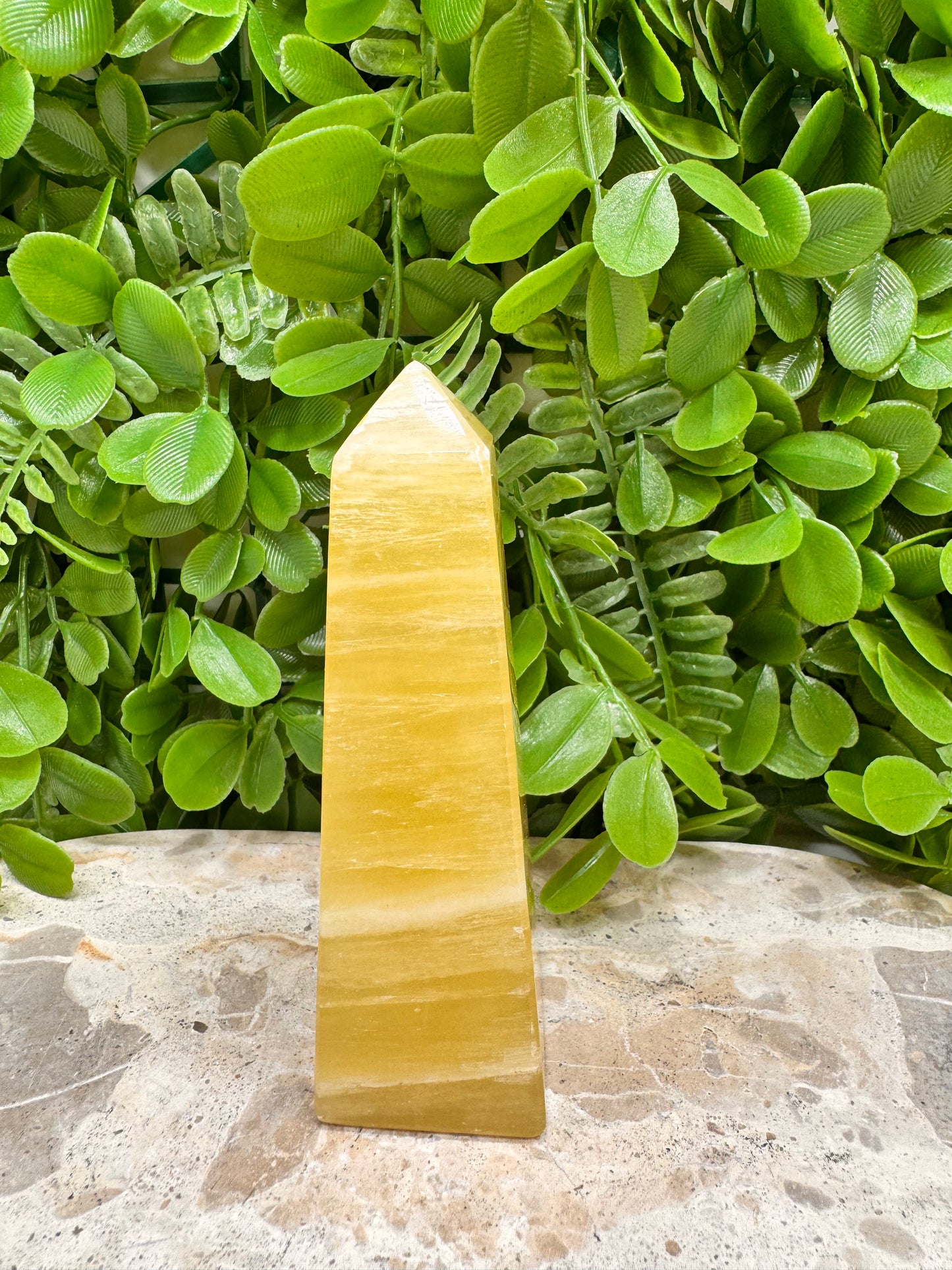 Lemon Calcite Point 254g