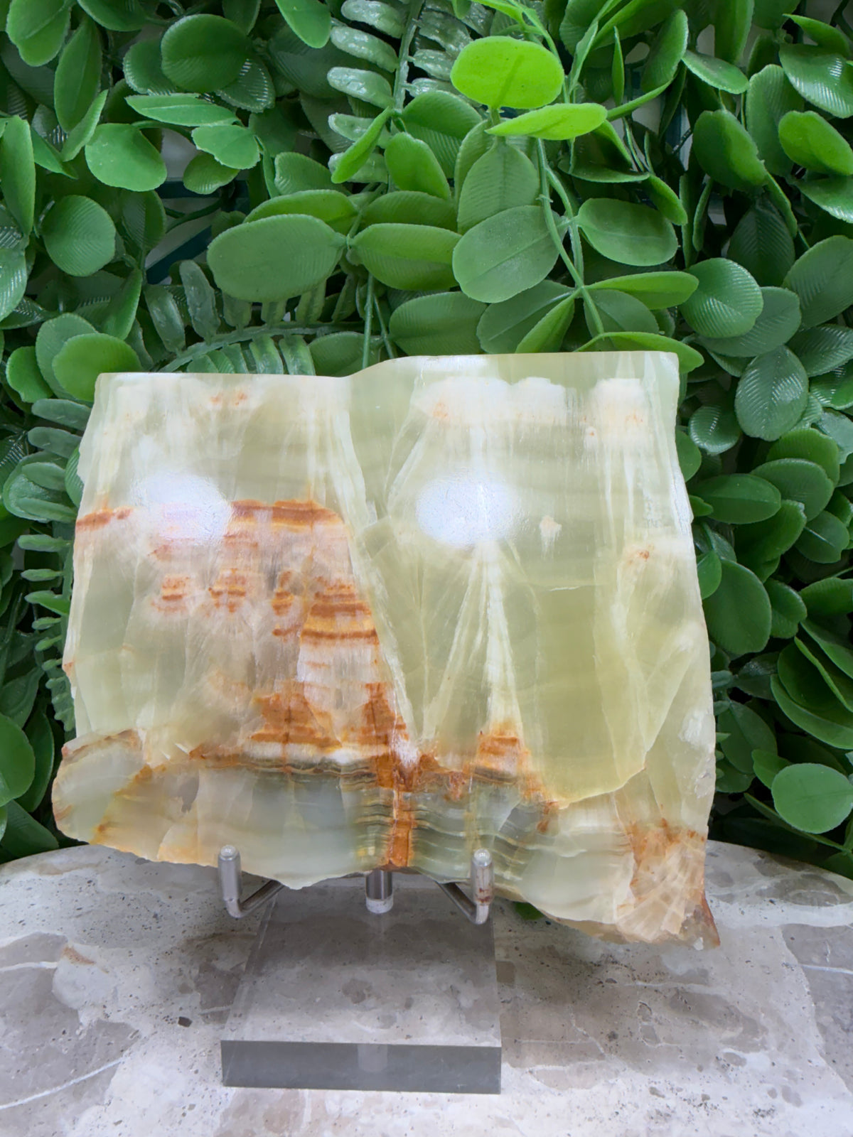 Lemon Banded Calcite Slab | Joy • Confidence • Motivation