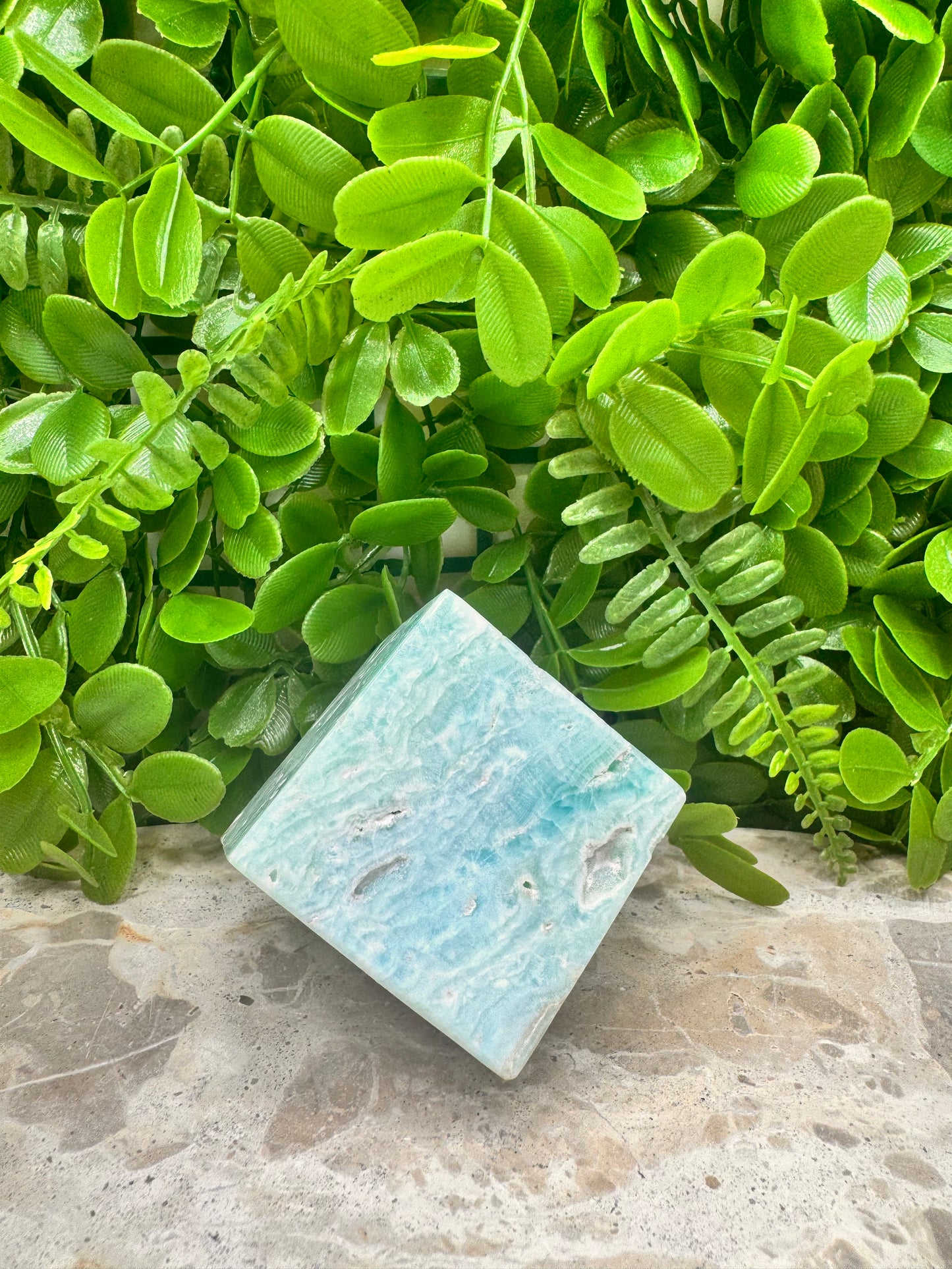 Blue Aragonite Cube 408g