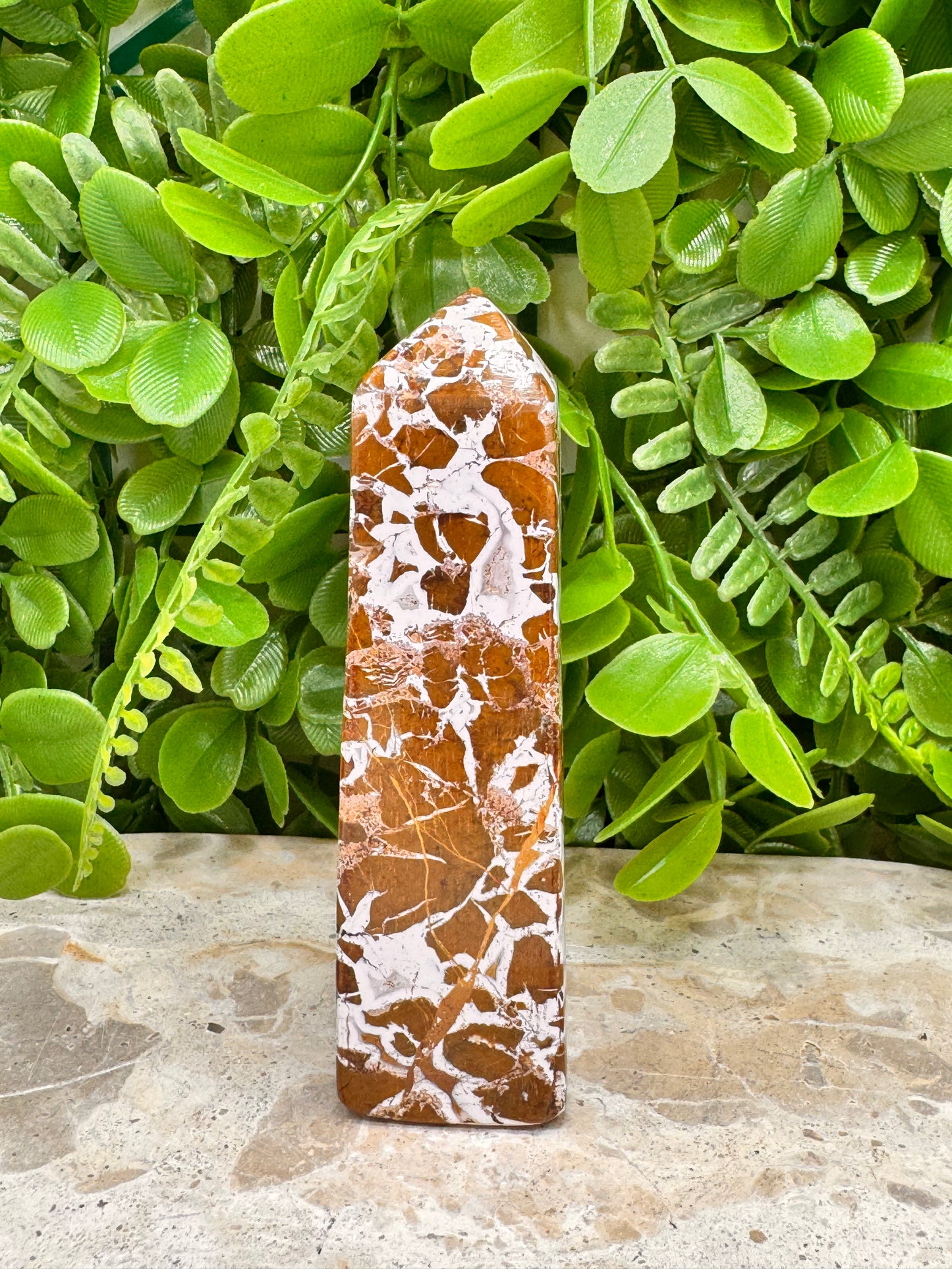 Jasper with Agate Point 206g
