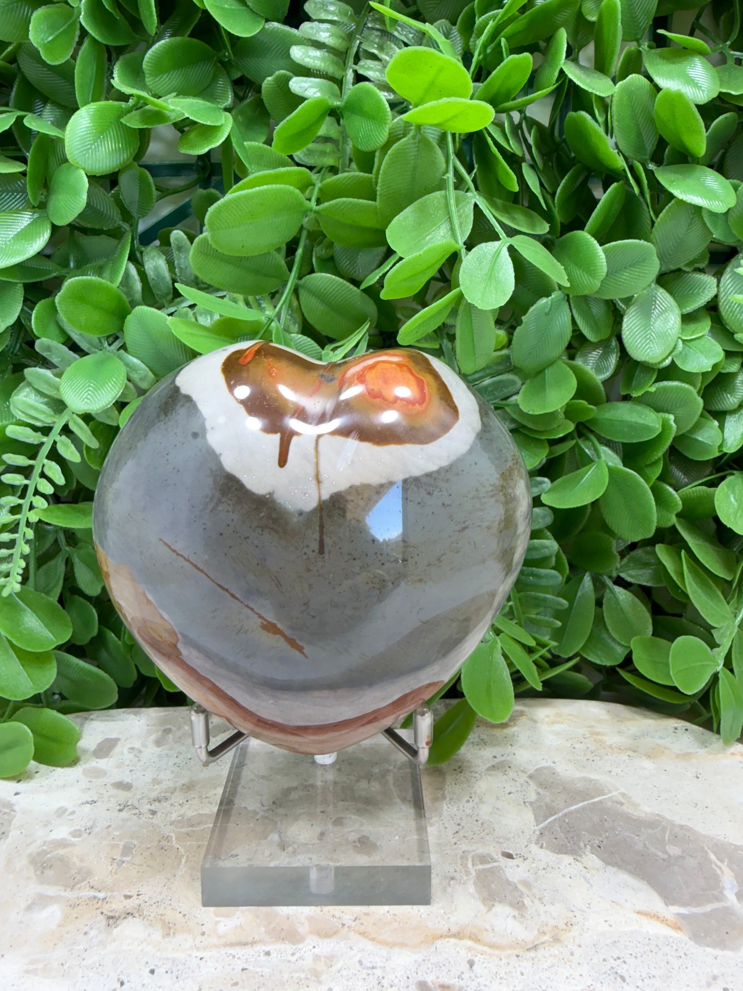 Polychrome Jasper Heart 588g