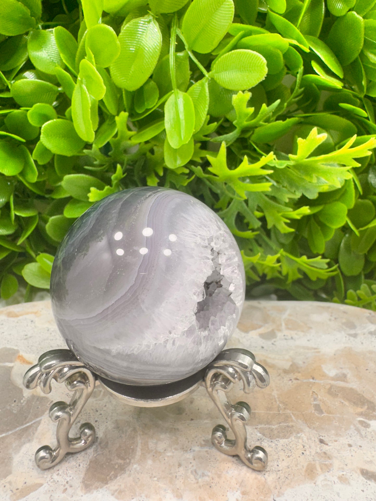 Druzy Agate Sphere 254g